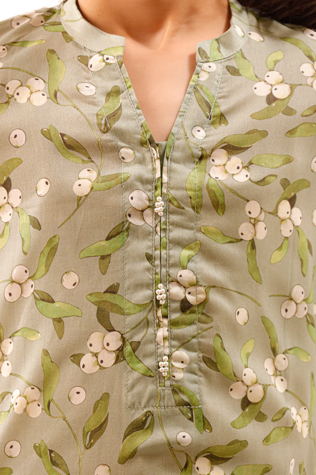 Printed Lyocell Stitched Shirt/trouser For Kids - Image 7