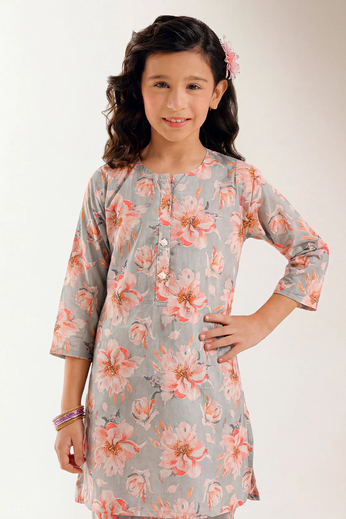 Printed Lyocell Stitched Shirt/trouser For Kids - Image 2