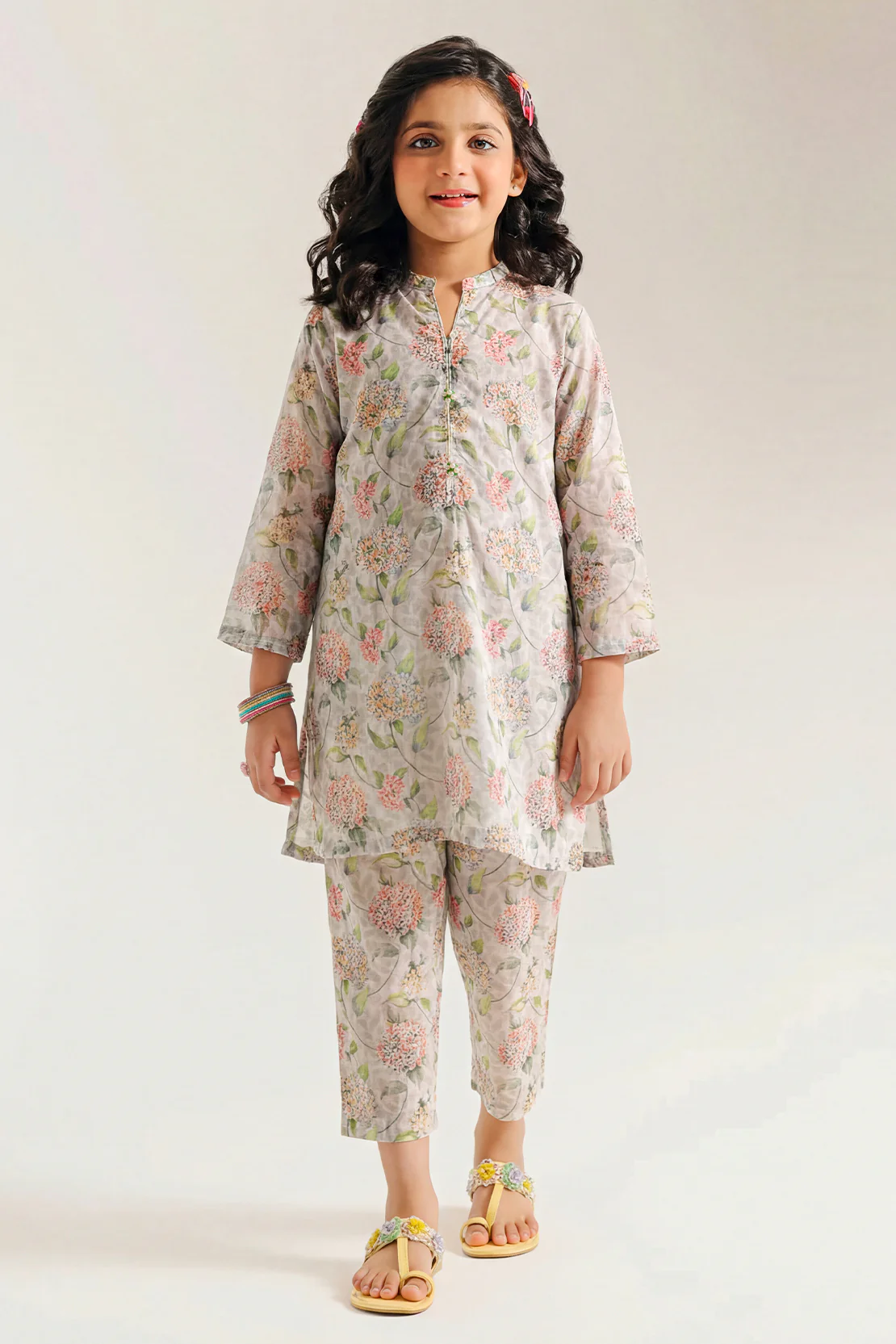 Printed Lyocell Stitched Shirt/trouser For Kids - Image 2