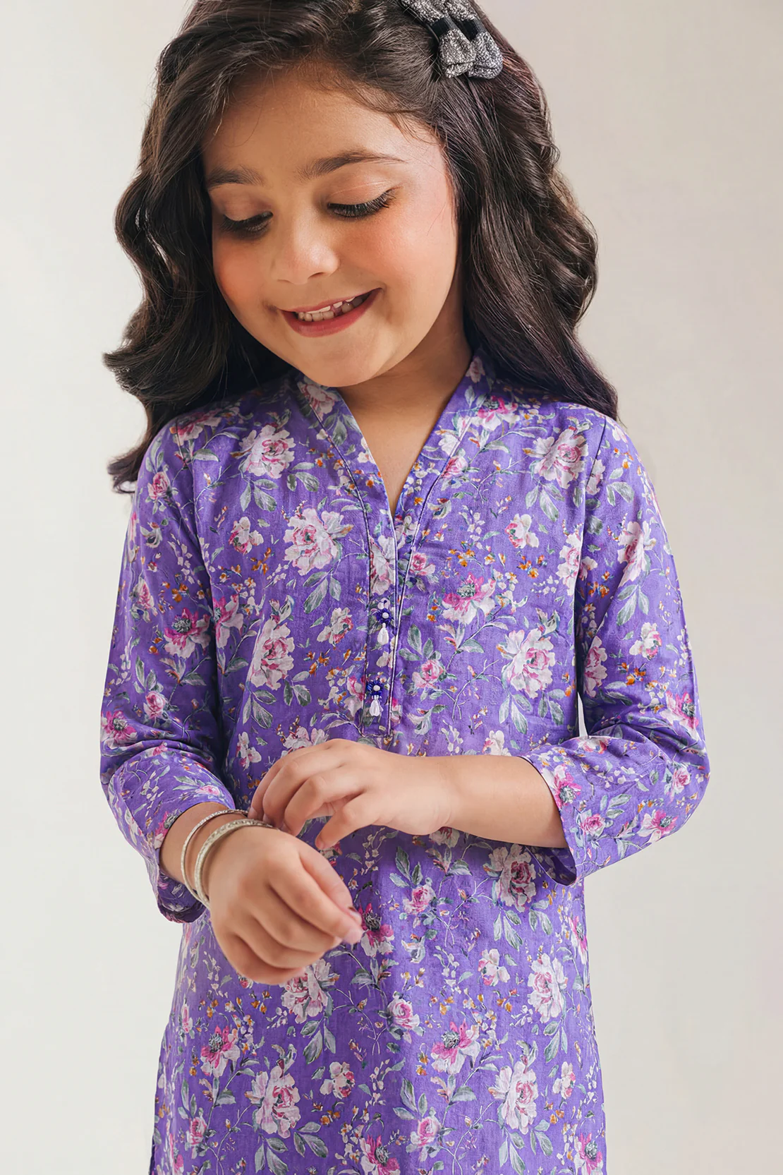 Printed Lyocell Stitched Shirt/trouser For Kids - Image 3