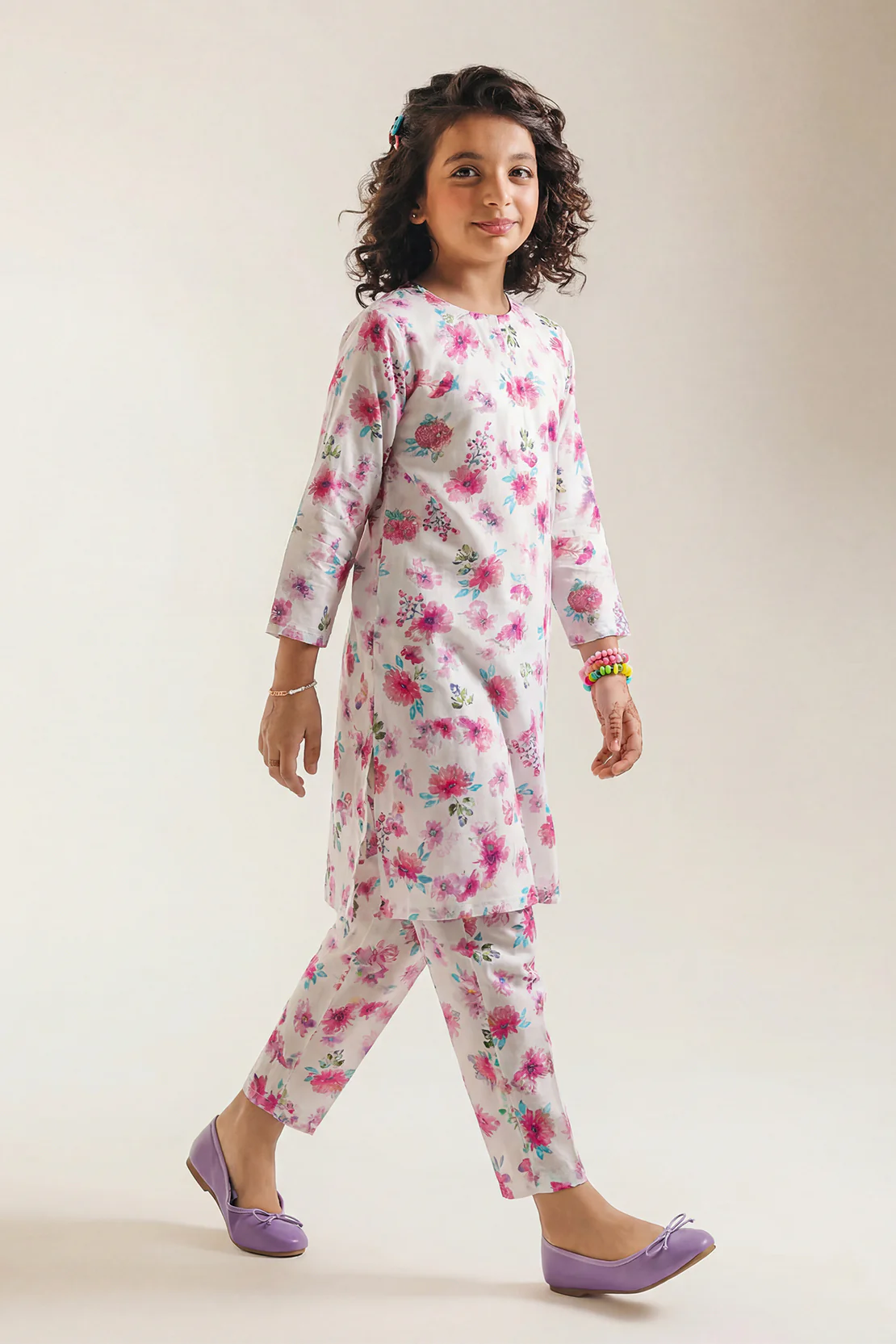 Printed Silk Touch Stitched Shirt/trouser For Kids
