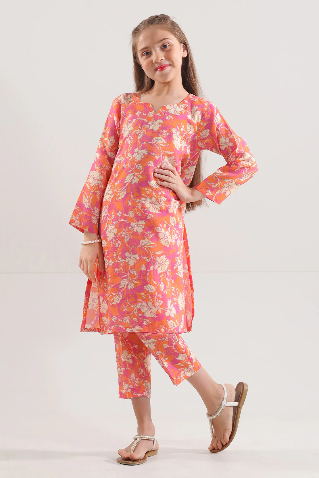 Printed Silk Touch Stitched Shirt/trouser For Kids - Image 3