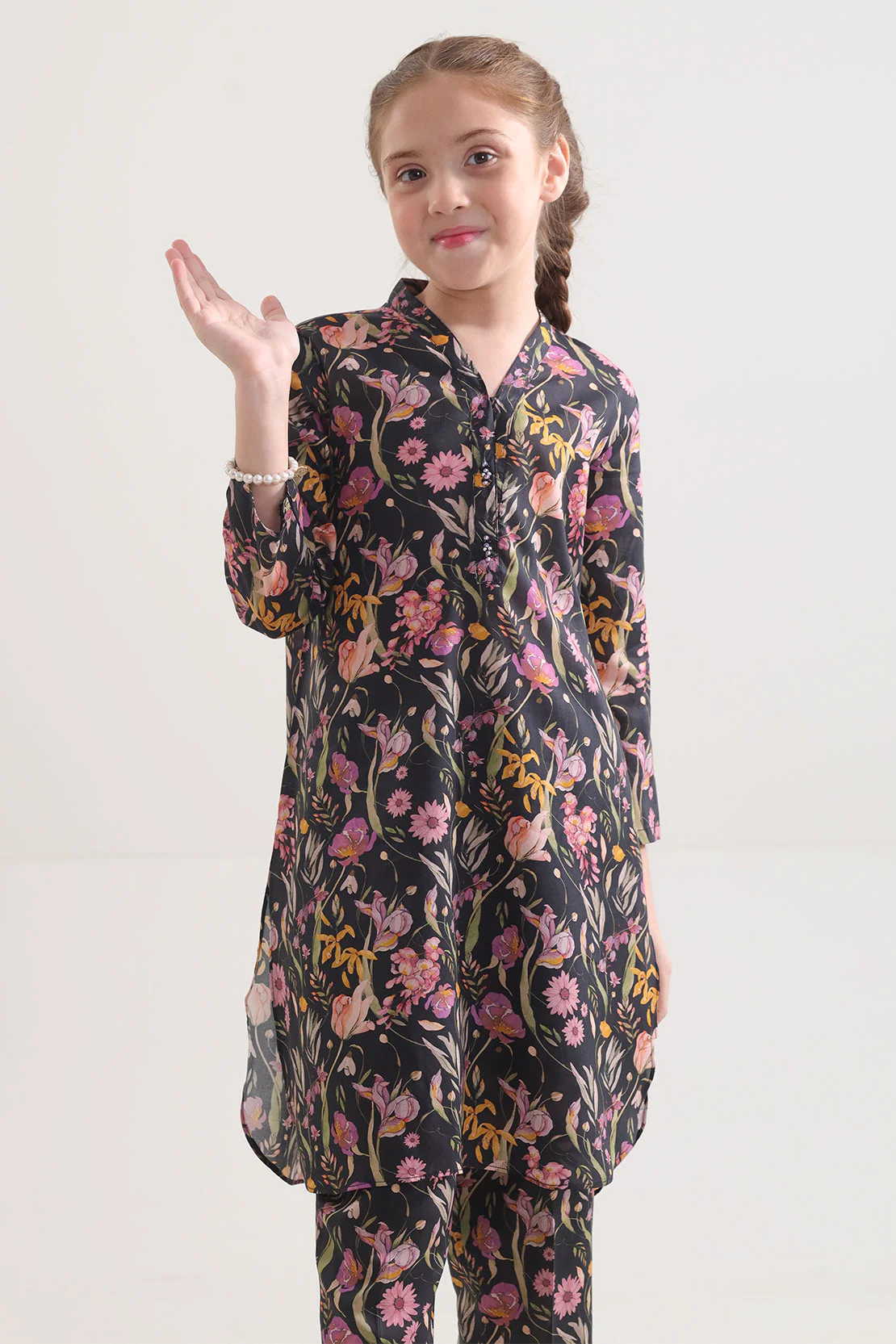 Printed Silk Touch Stitched Shirt/trouser For Kids - Image 3