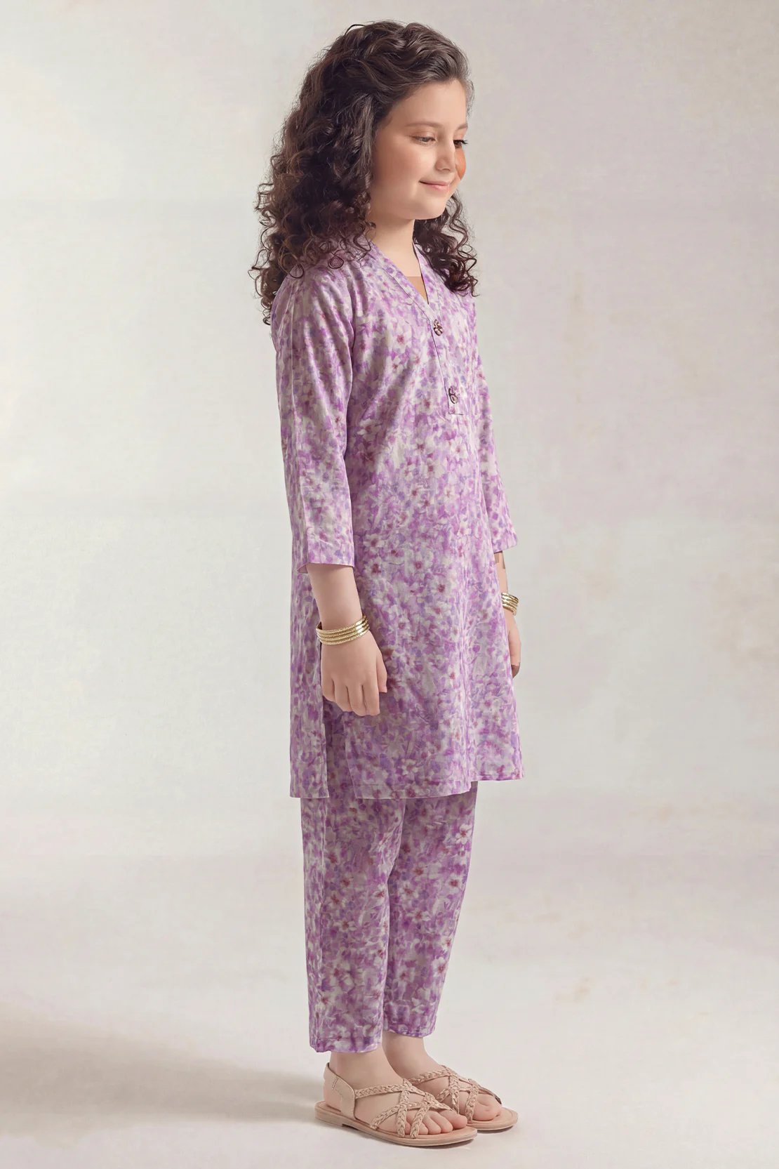 Printed Silk Touch Stitched Shirt/trouser For Kids - Image 3