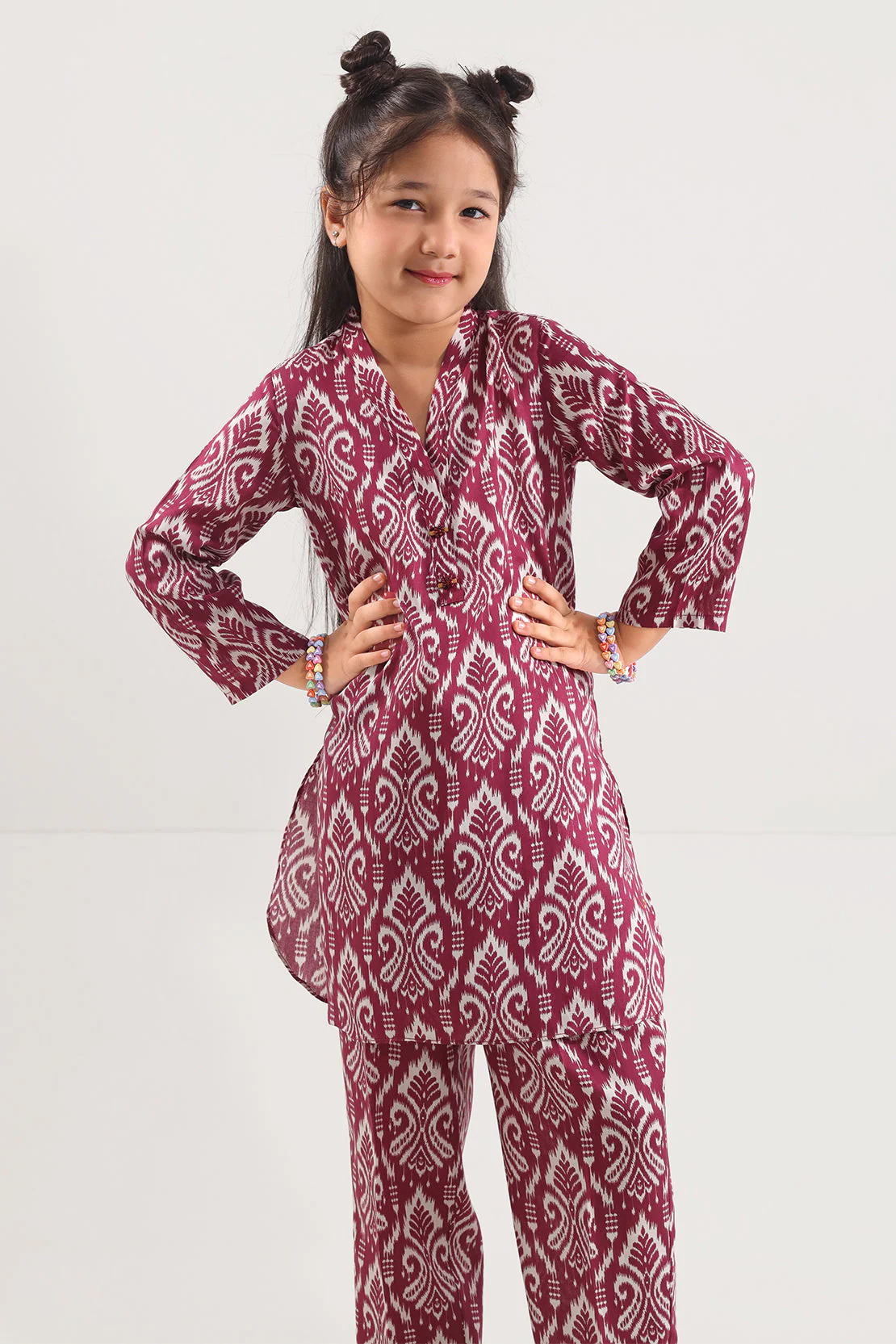 Printed Silk Touch Stitched Shirt/trouser For Kids - Image 3