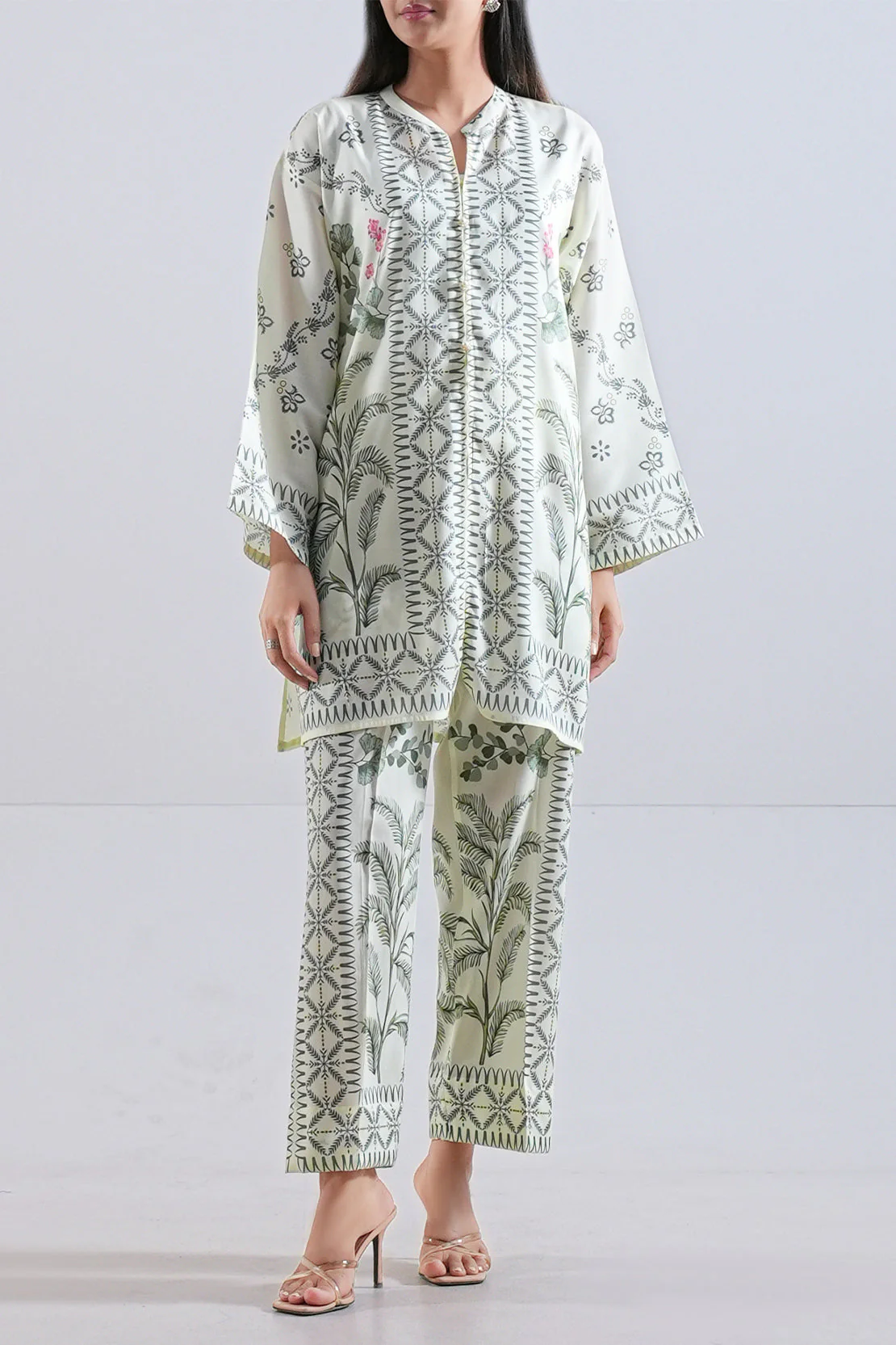Printed Lyocell Stitched Shirt
