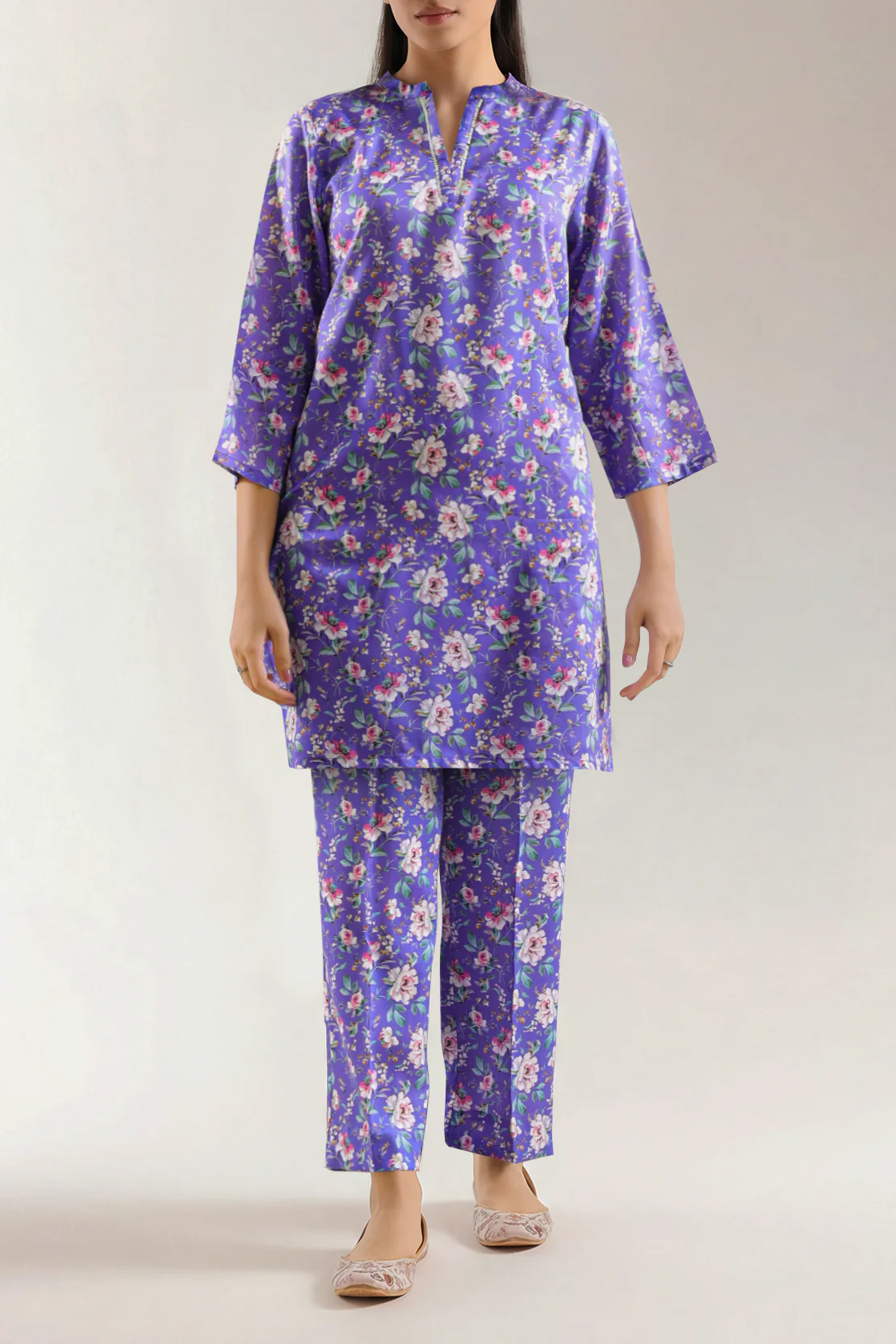 Printed Silk Touch Stitched Shirt