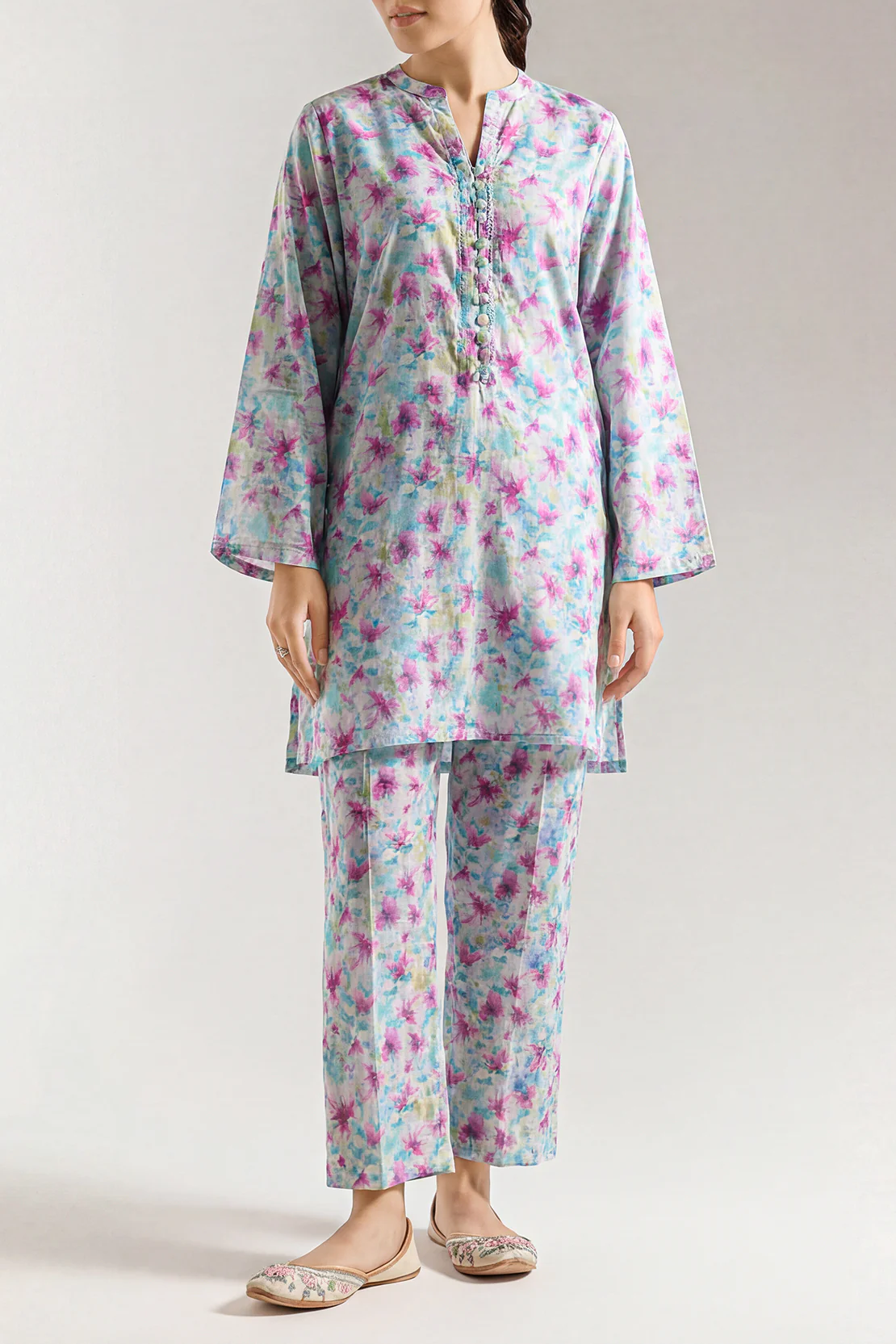 Printed Silk Touch Stitched Shirt