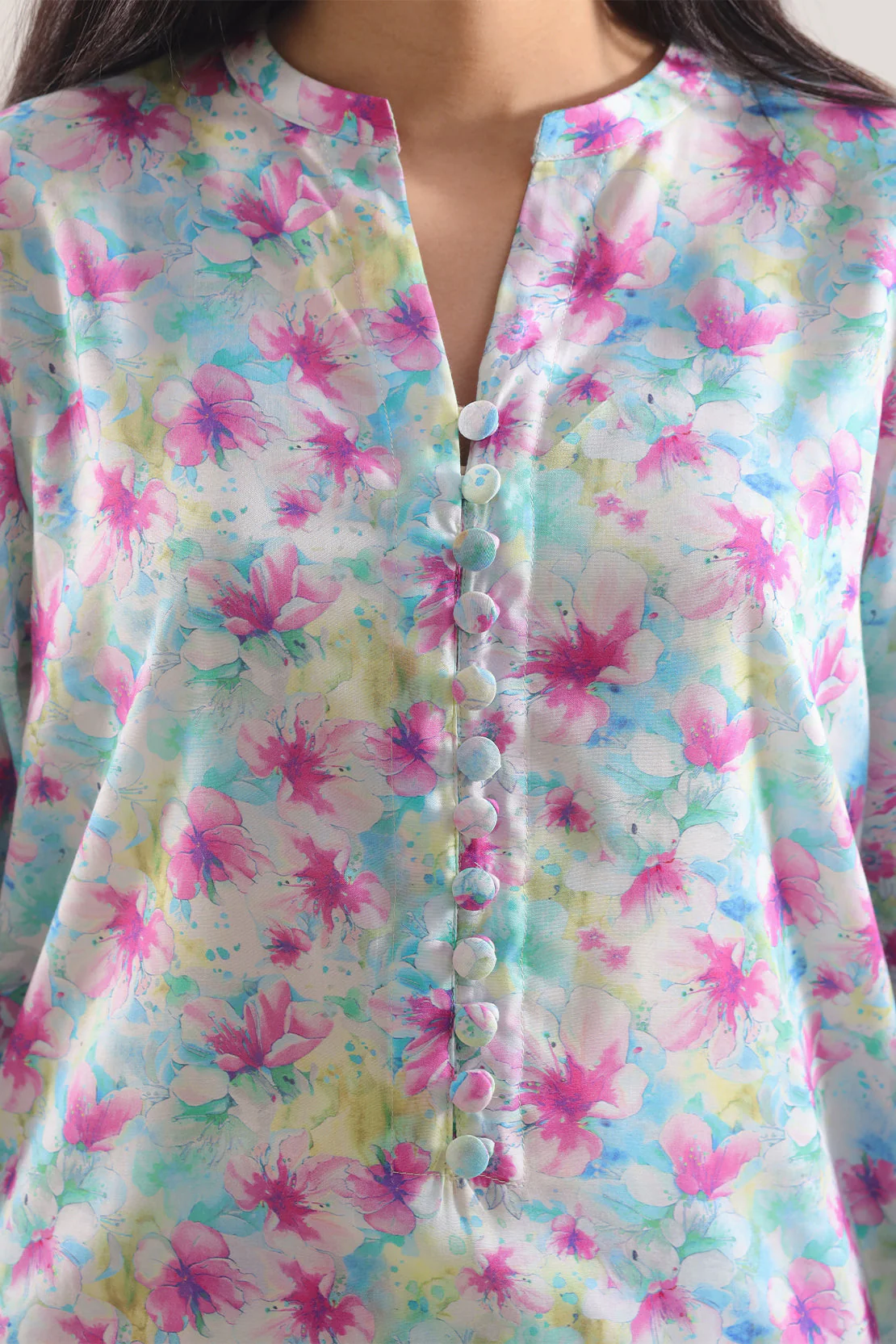 Printed Silk Touch Stitched Shirt - Image 5