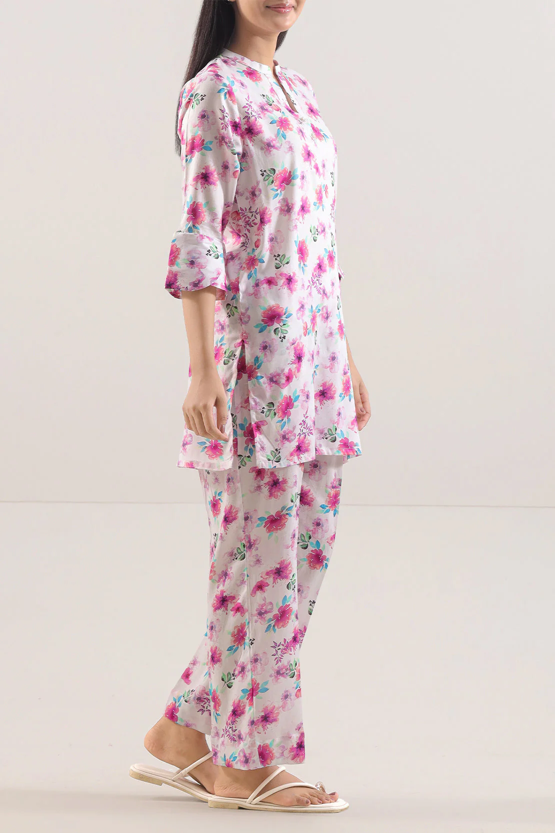 Printed Silk Touch Stitched Shirt - Image 3