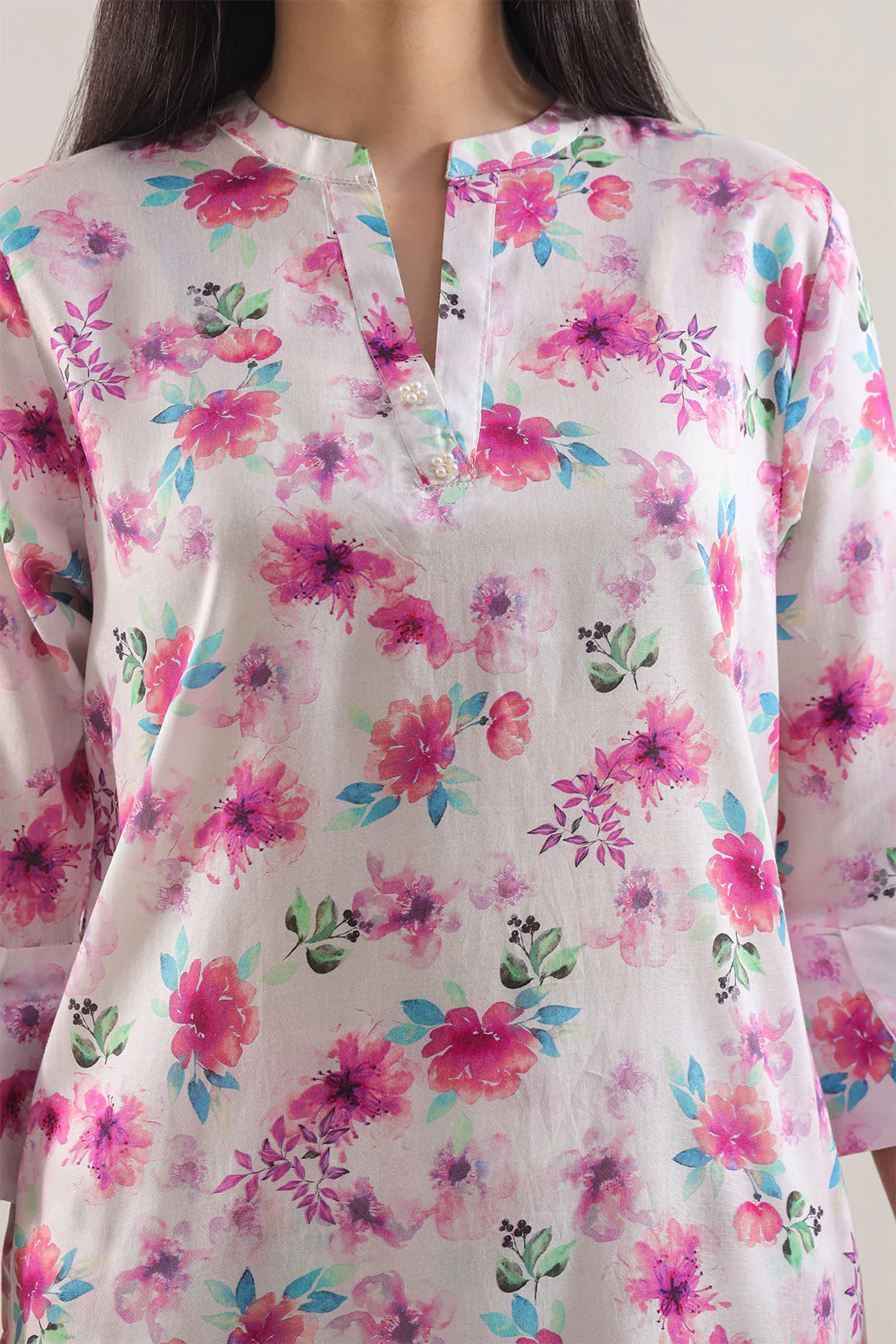 Printed Silk Touch Stitched Shirt - Image 4