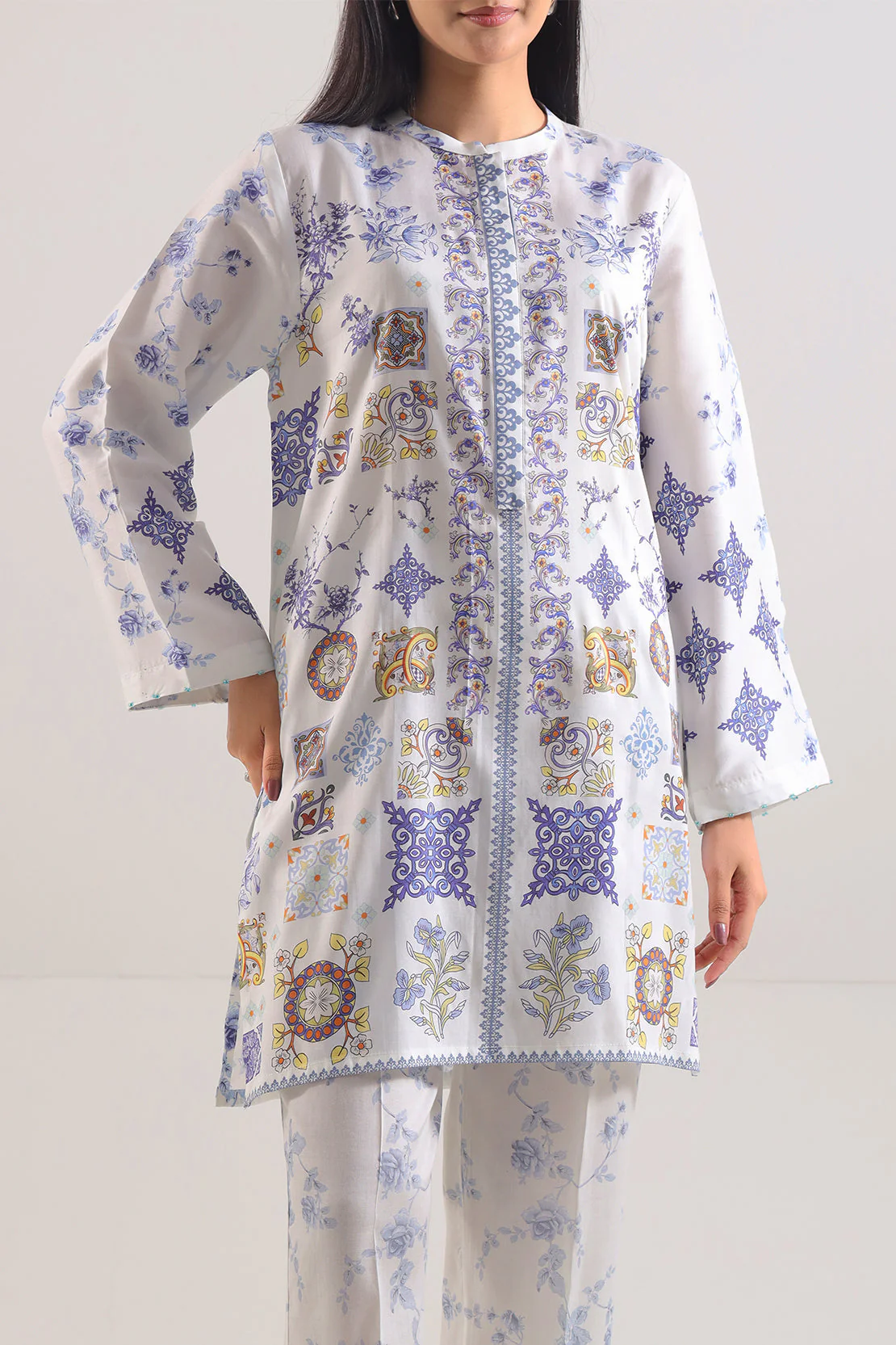 Printed Silk Touch Stitched Shirt - Image 3