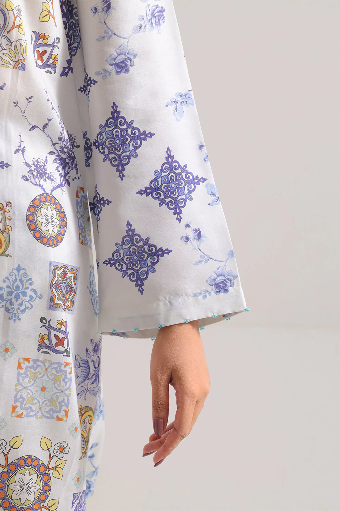 Printed Silk Touch Stitched Shirt - Image 5