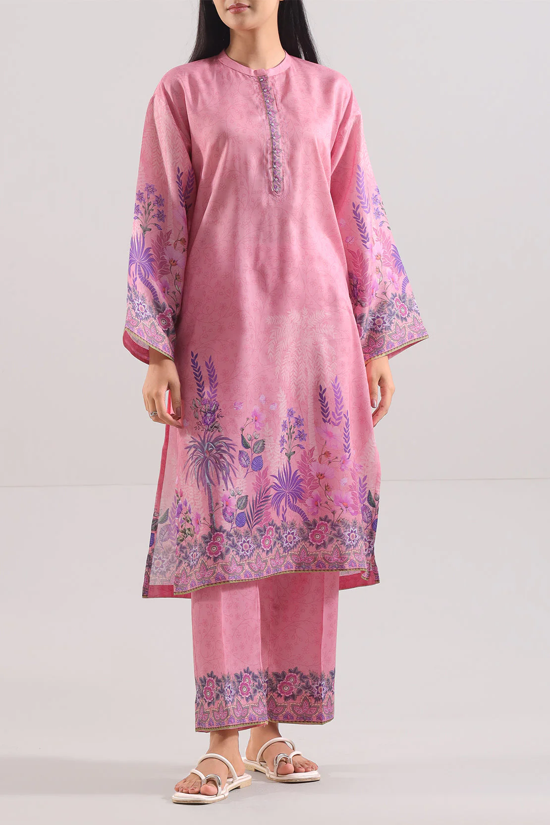 Printed Silk Touch Stitched Shirt - Image 3