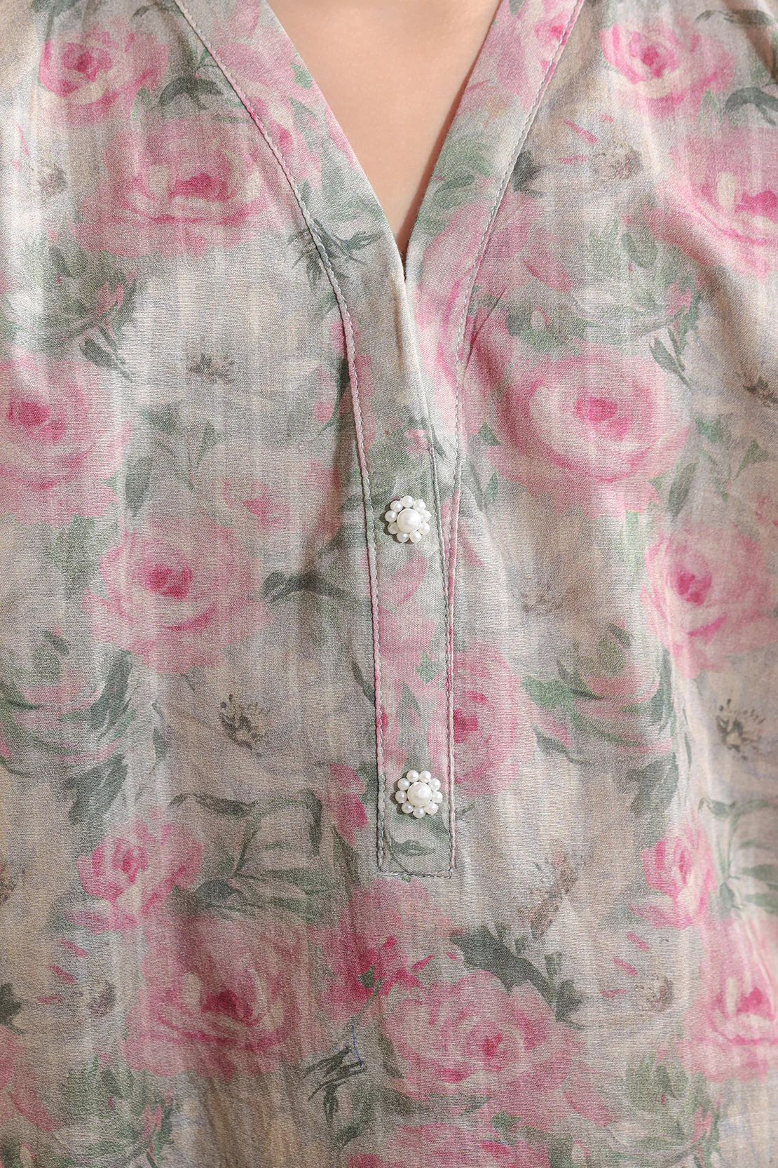 Printed Self Strip Lawn Stitched 2 Piece (Shirt/Trouser) For Kids - Image 3
