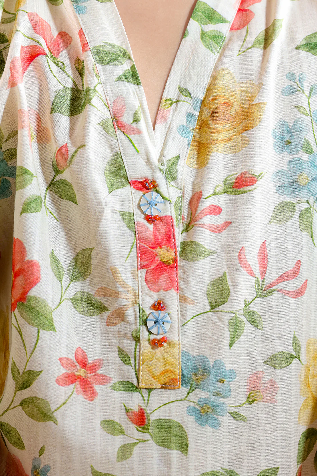 Printed Self Strip Lawn Stitched 2 Piece (Shirt/Trouser) For Kids - Image 4