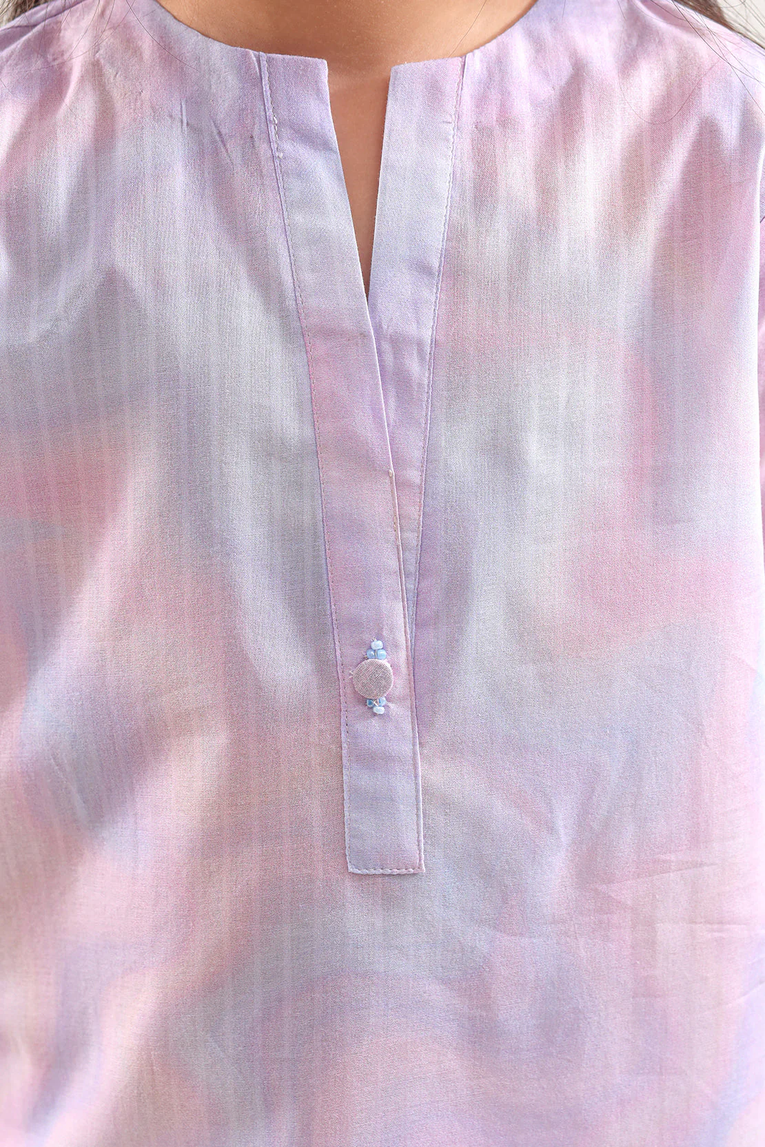 Printed Self Strip Lawn Stitched 2 Piece (Shirt/Trouser) For Kids - Image 3