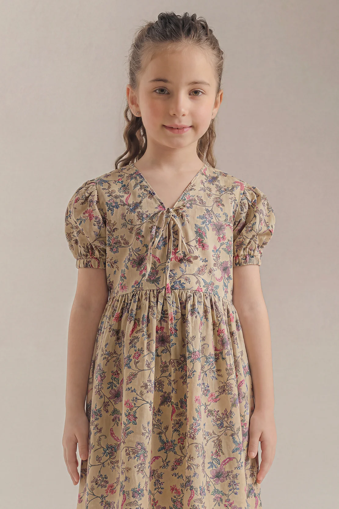 Printed Self Strip Lawn Stitched 2 Piece (Shirt/Trouser) For Kids - Image 2