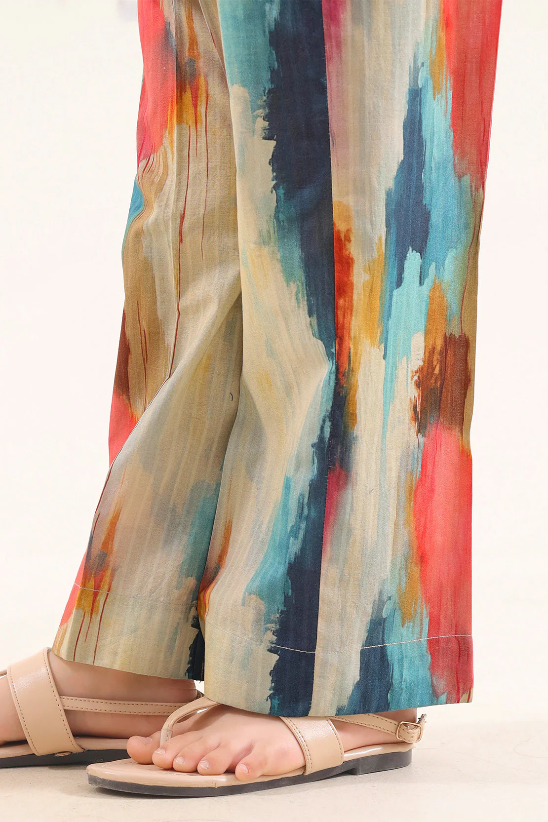 Printed Self Strip Lawn Stitched 2 Piece (Shirt/Trouser) For Kids - Image 6