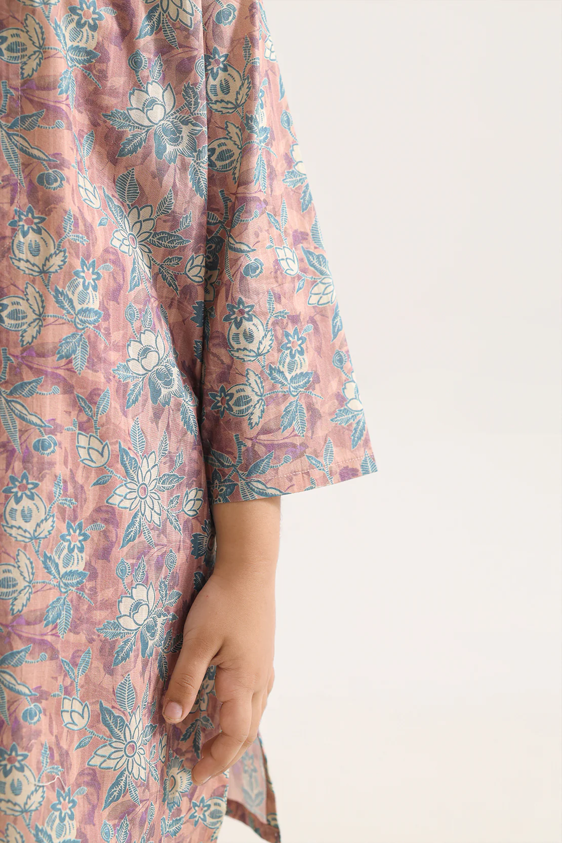 Printed Self Strip Lawn Stitched 2 Piece (Shirt/Trouser) For Kids - Image 4