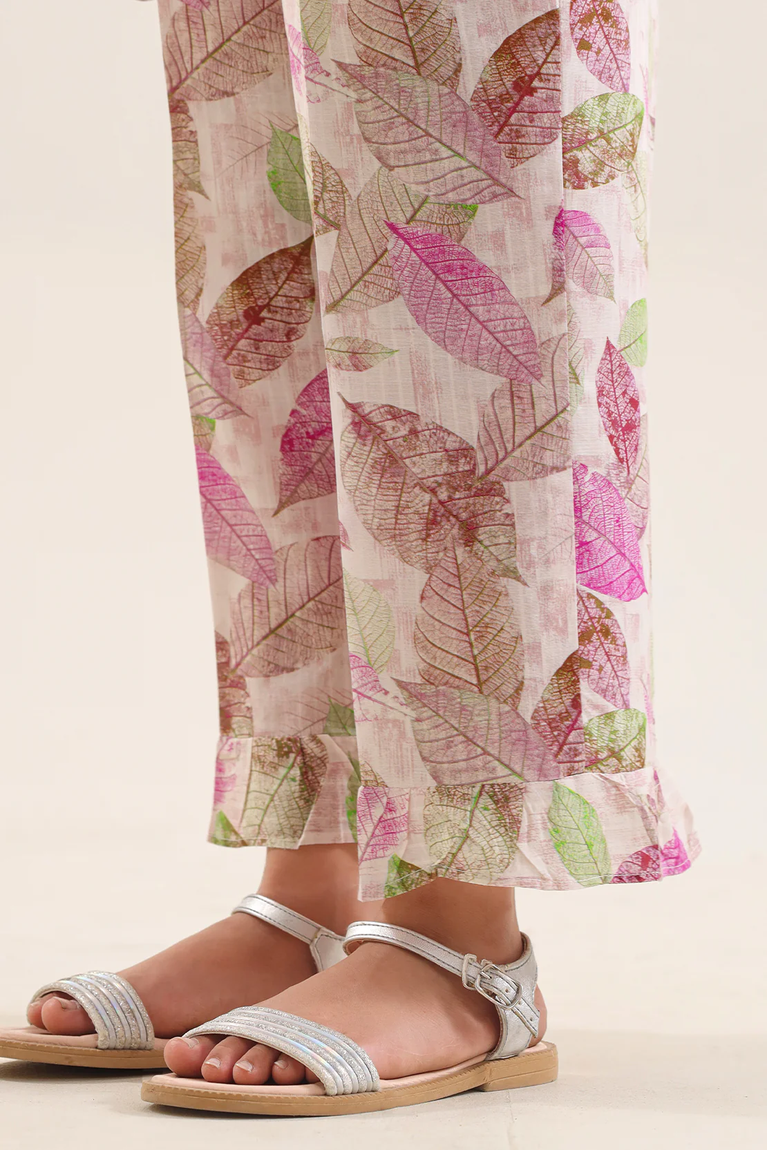 Printed Self Strip Lawn Stitched 2 Piece (Shirt/Trouser) For Kids - Image 5