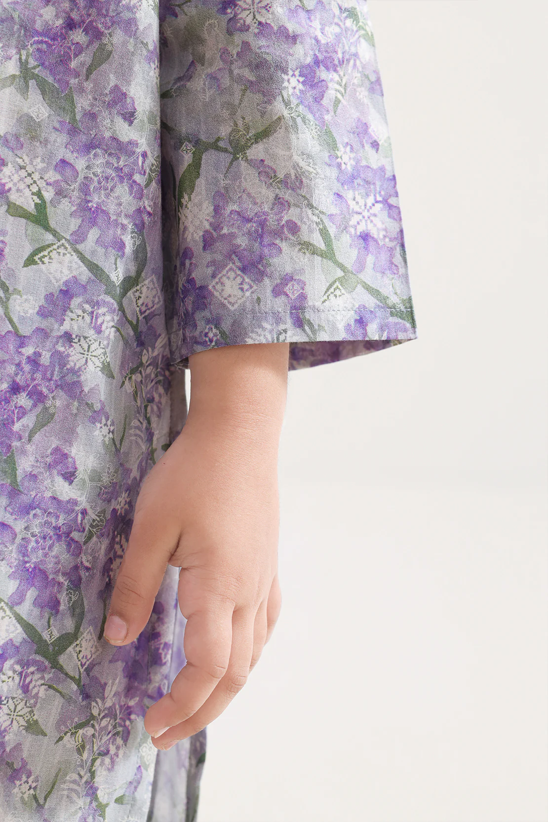 Printed Self Strip Lawn Stitched 2 Piece (Shirt/Trouser) For Kids - Image 3