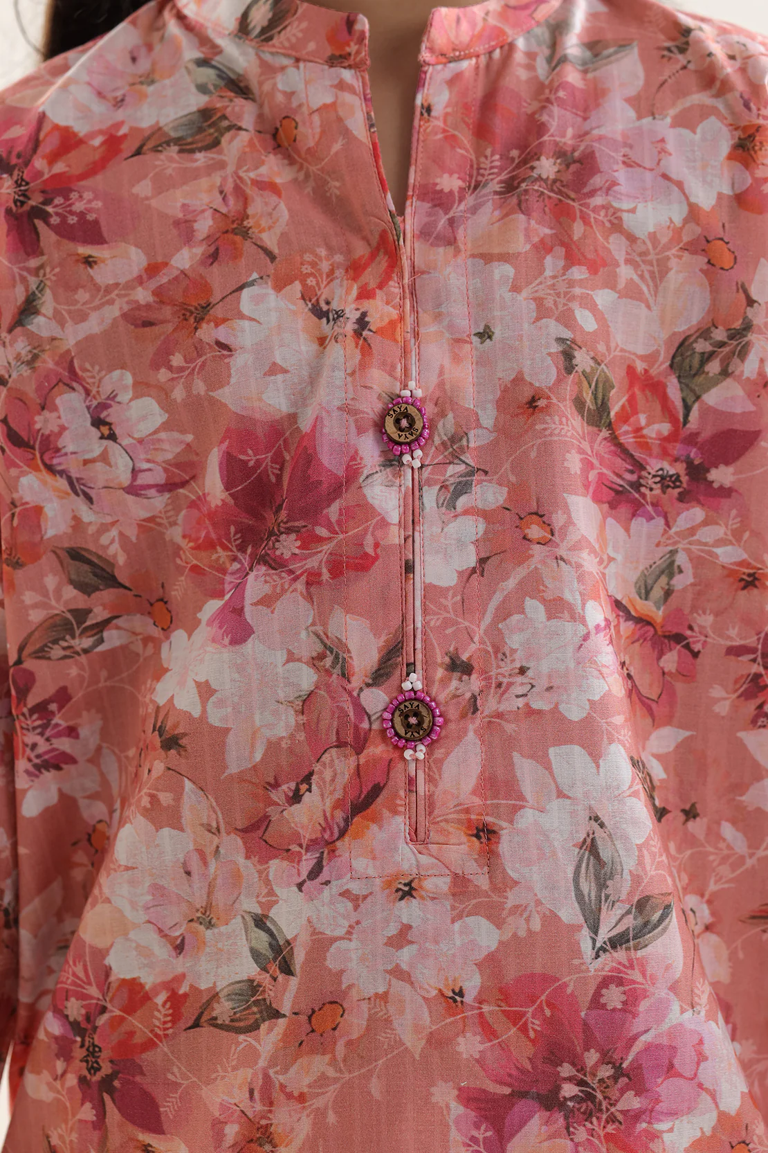 Printed Self Strip Lawn Stitched 2 Piece (Shirt/Trouser) For Kids - Image 4