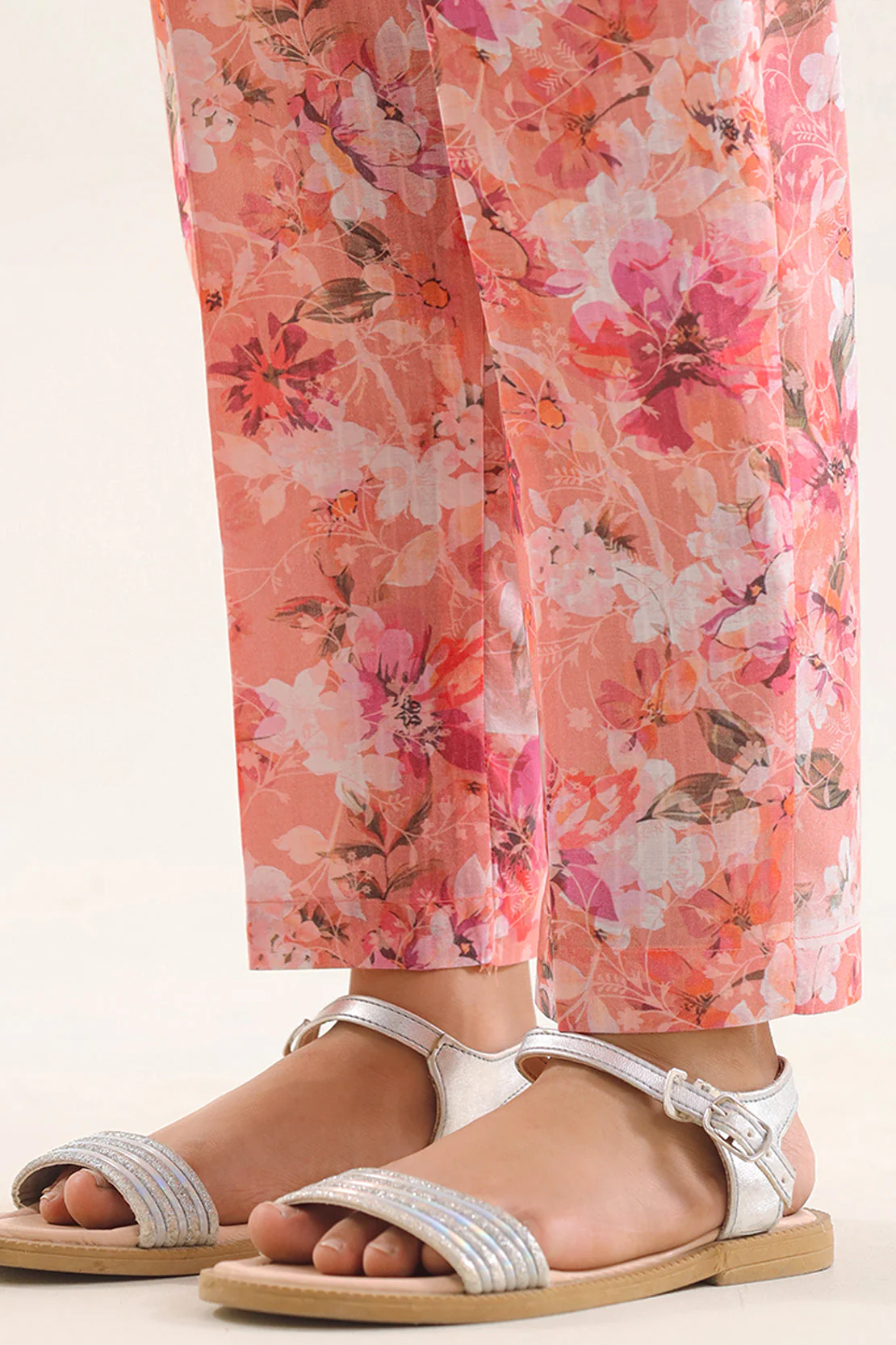 Printed Self Strip Lawn Stitched 2 Piece (Shirt/Trouser) For Kids - Image 6