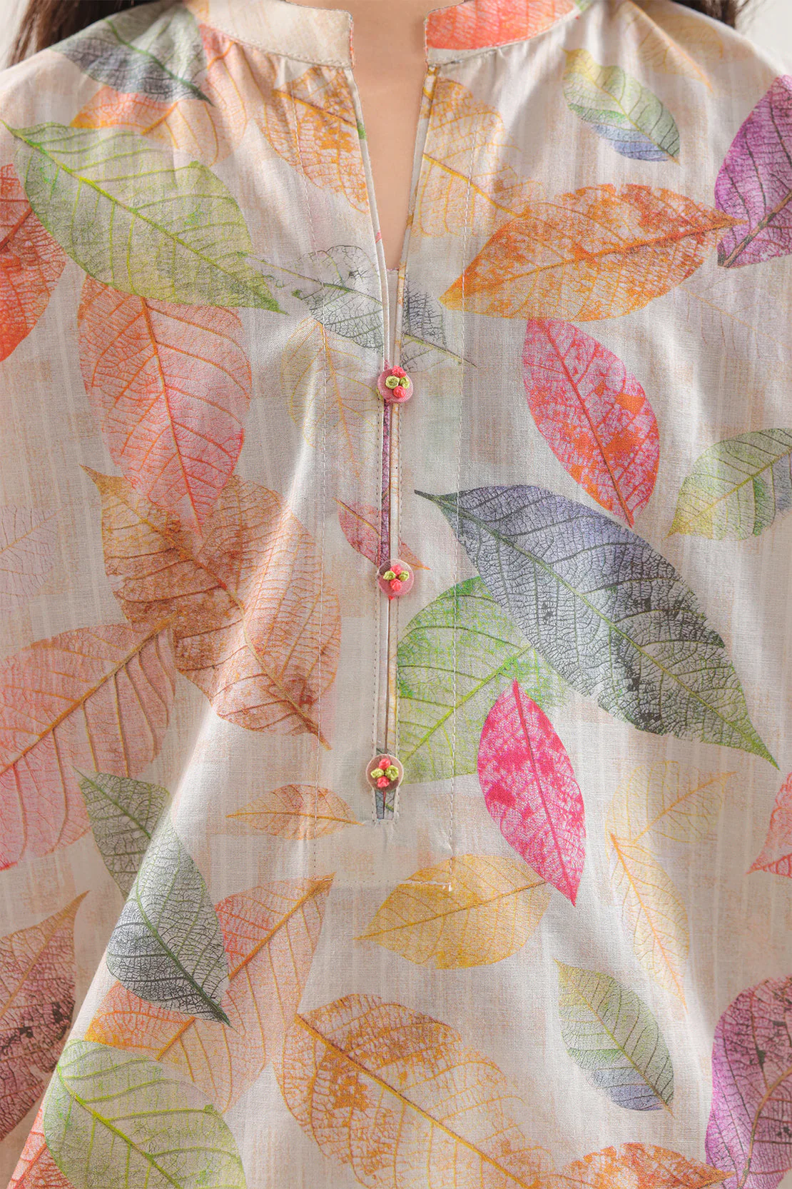 Printed Self Strip Lawn Stitched 2 Piece (Shirt/Trouser) For Kids - Image 3