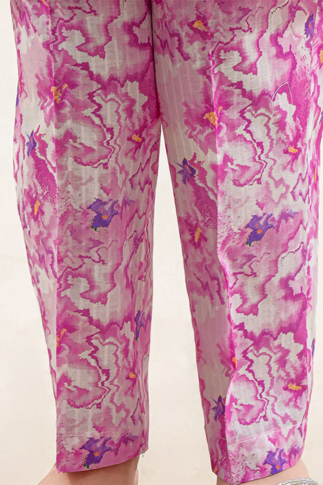 Printed Self Strip Lawn Stitched 2 Piece (Shirt/Trouser) For Kids - Image 7