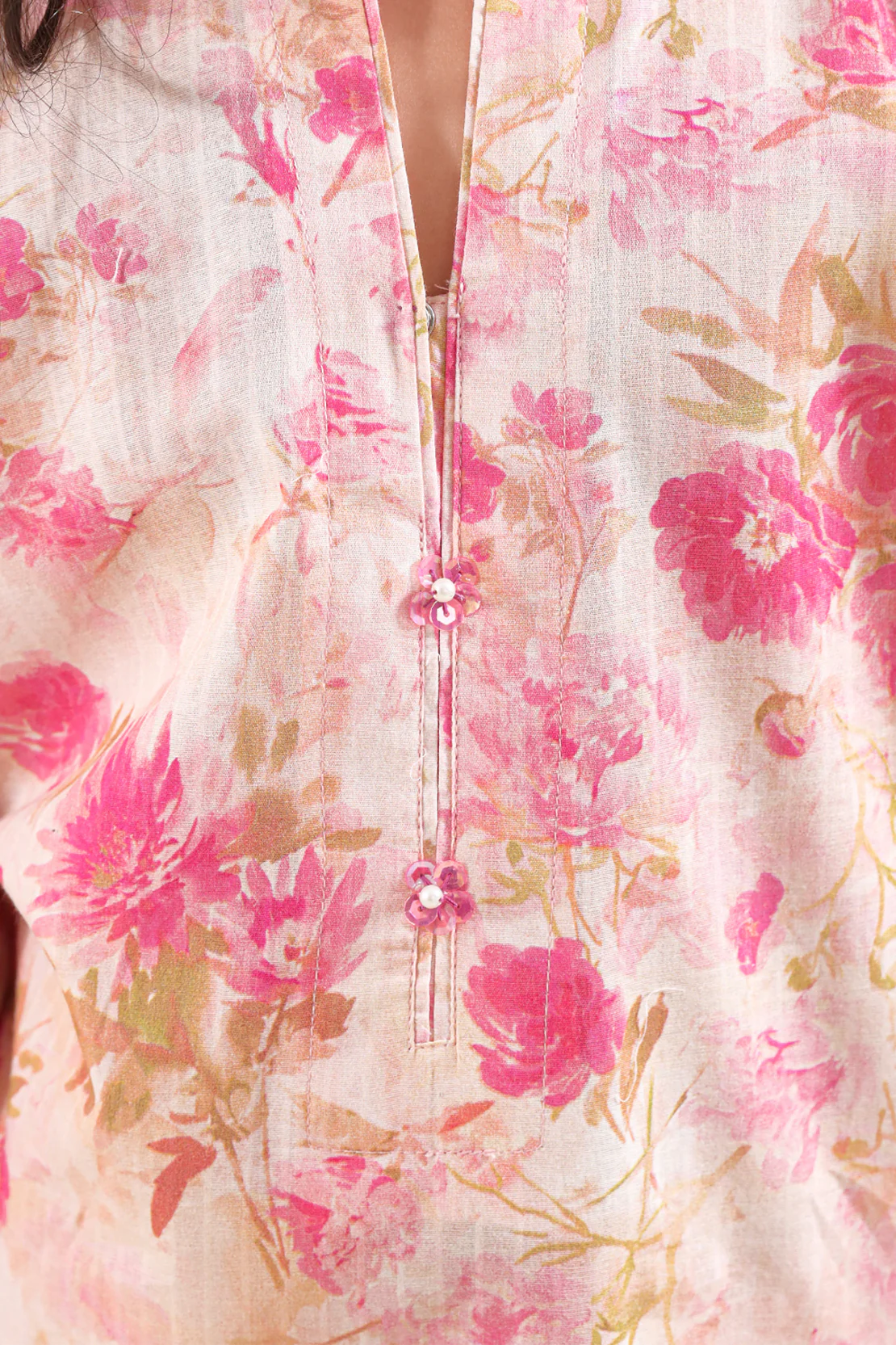 Printed Self Strip Lawn Stitched 2 Piece (Shirt/Trouser) For Kids - Image 4