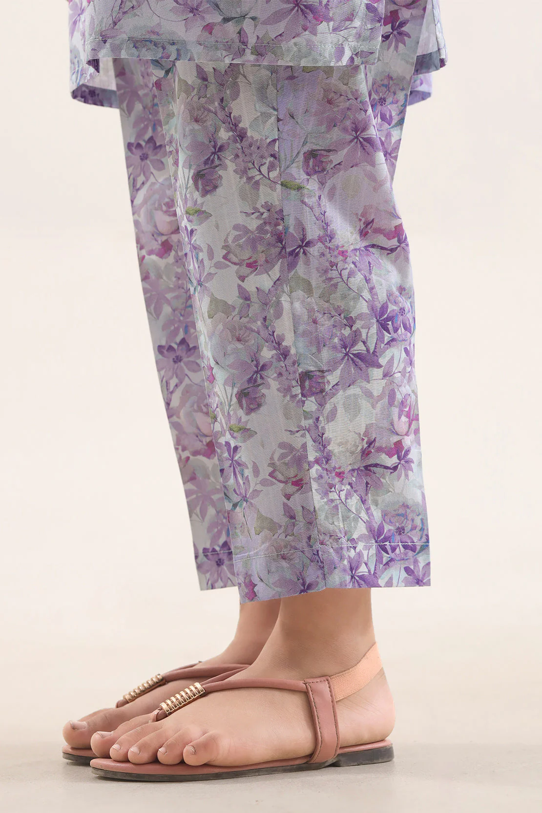 Printed Self Strip Lawn Stitched 2 Piece (Shirt/Trouser) For Kids - Image 5