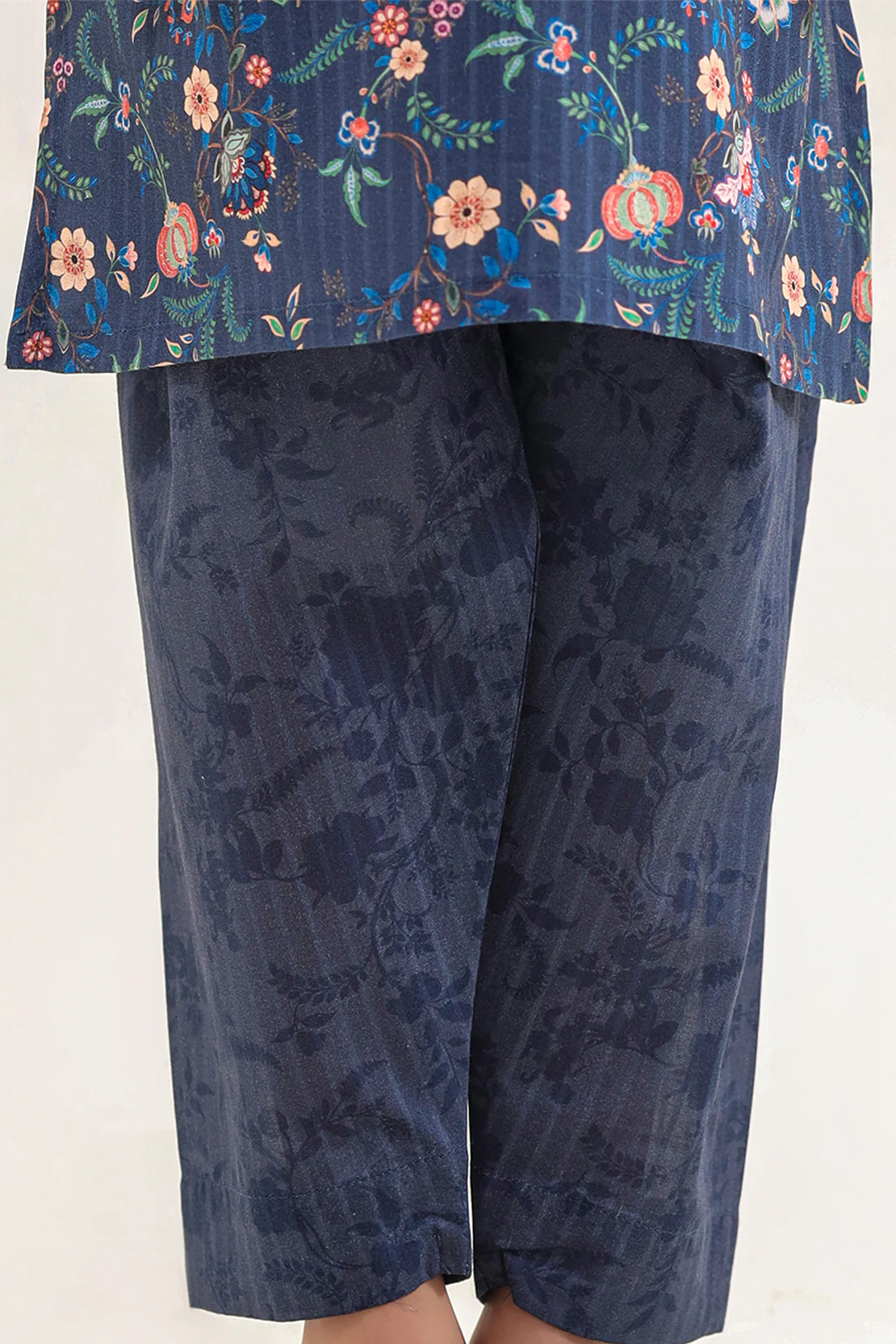 Printed Self Strip Lawn Stitched 2 Piece (Shirt/Trouser) For Kids - Image 7