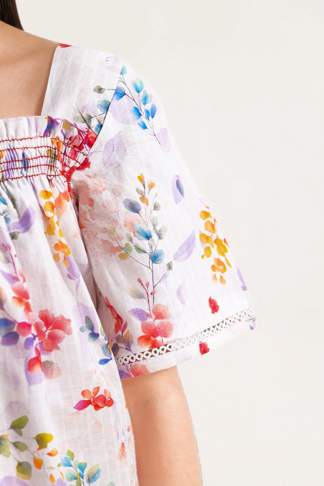 Printed Self Strip Lawn Stitched 2 Piece (Shirt/Trouser) For Kids - Image 4