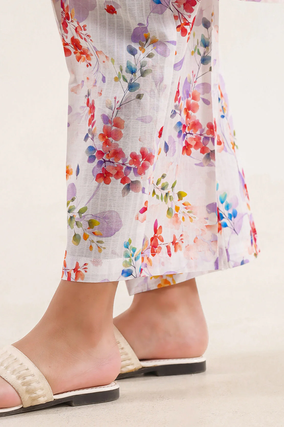 Printed Self Strip Lawn Stitched 2 Piece (Shirt/Trouser) For Kids - Image 5