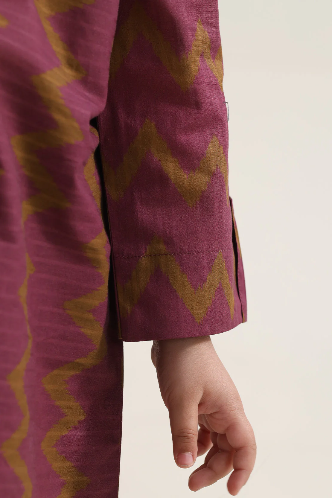 Printed Self Strip Lawn Stitched 2 Piece (Shirt/Trouser) For Kids - Image 4