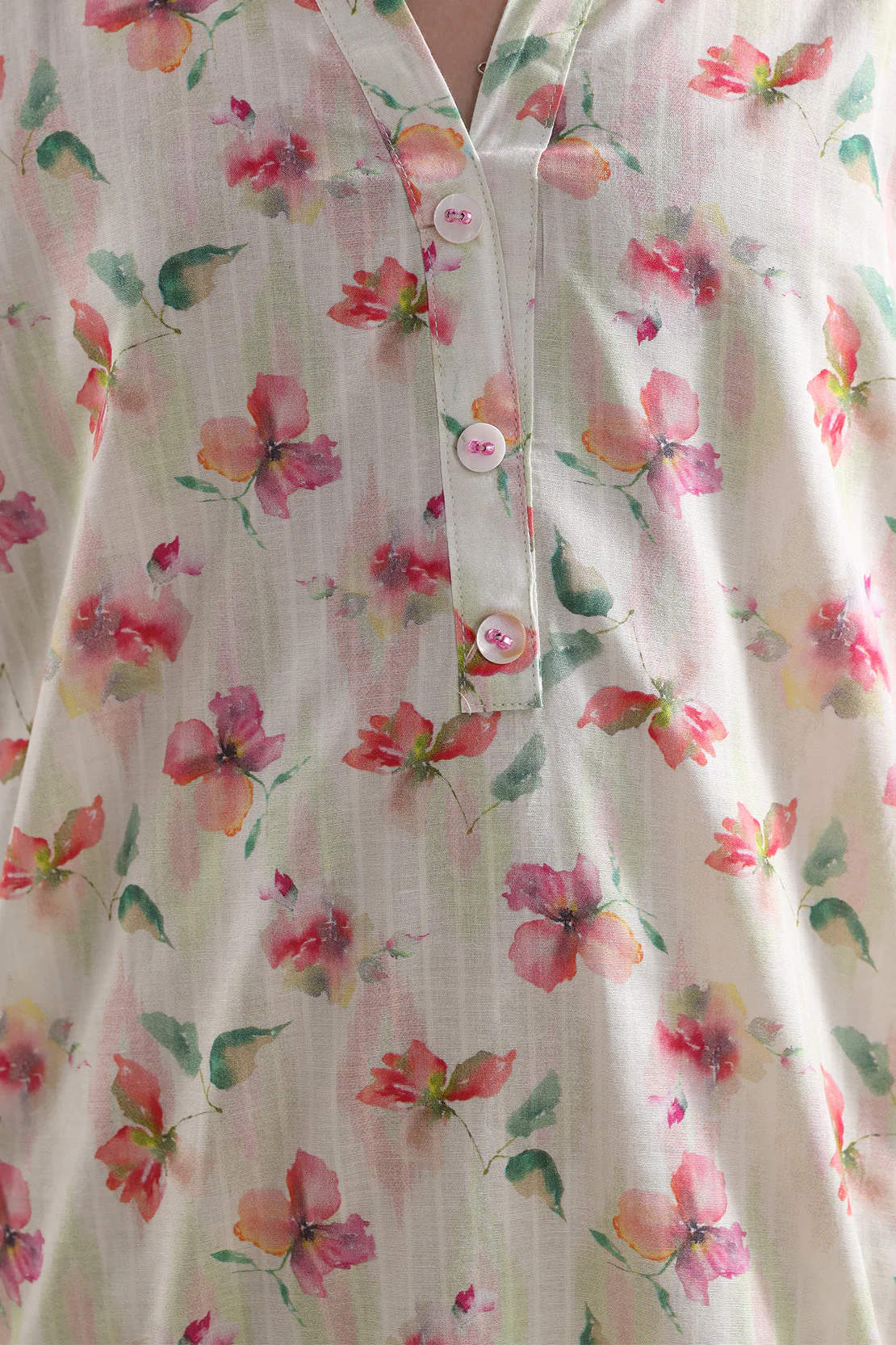 Printed Self Strip Lawn Stitched 2 Piece (Shirt/Trouser) For Kids - Image 4
