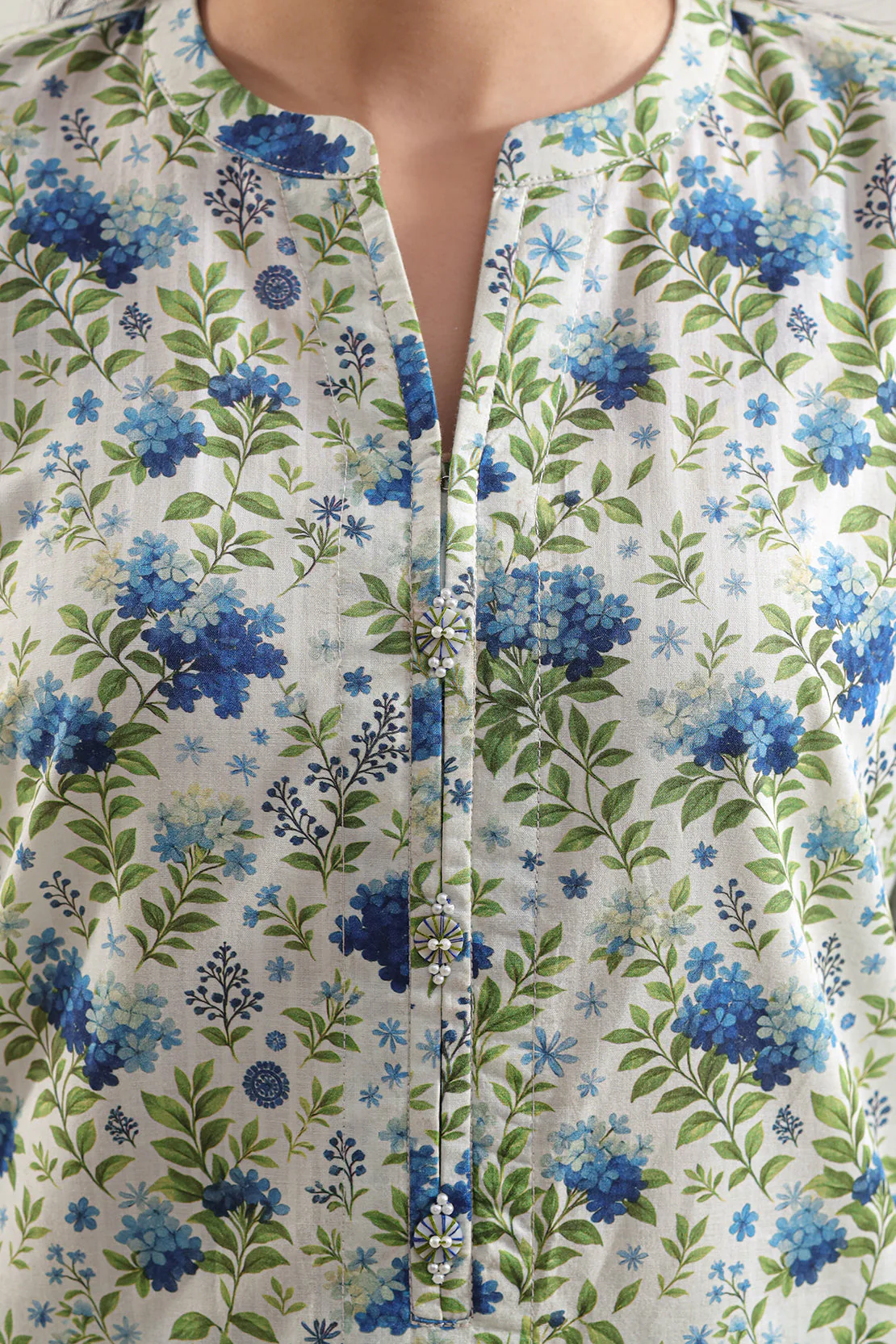 Printed Self Strip Lawn Stitched 2 Piece (Shirt/Trouser) - Image 4