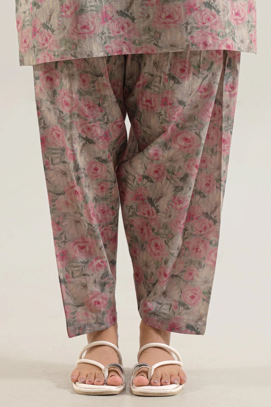Printed Self Strip Lawn Stitched 2 Piece (Shirt/Trouser) - Image 6