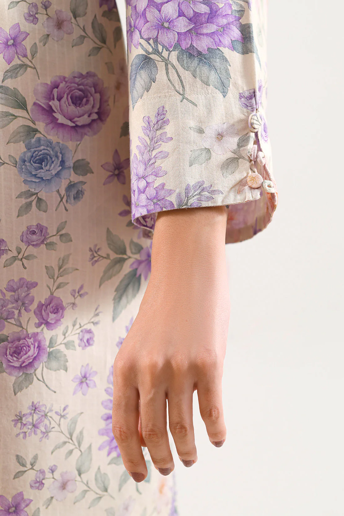 Printed Self Strip Lawn Stitched 2 Piece (Shirt/Trouser) - Image 5