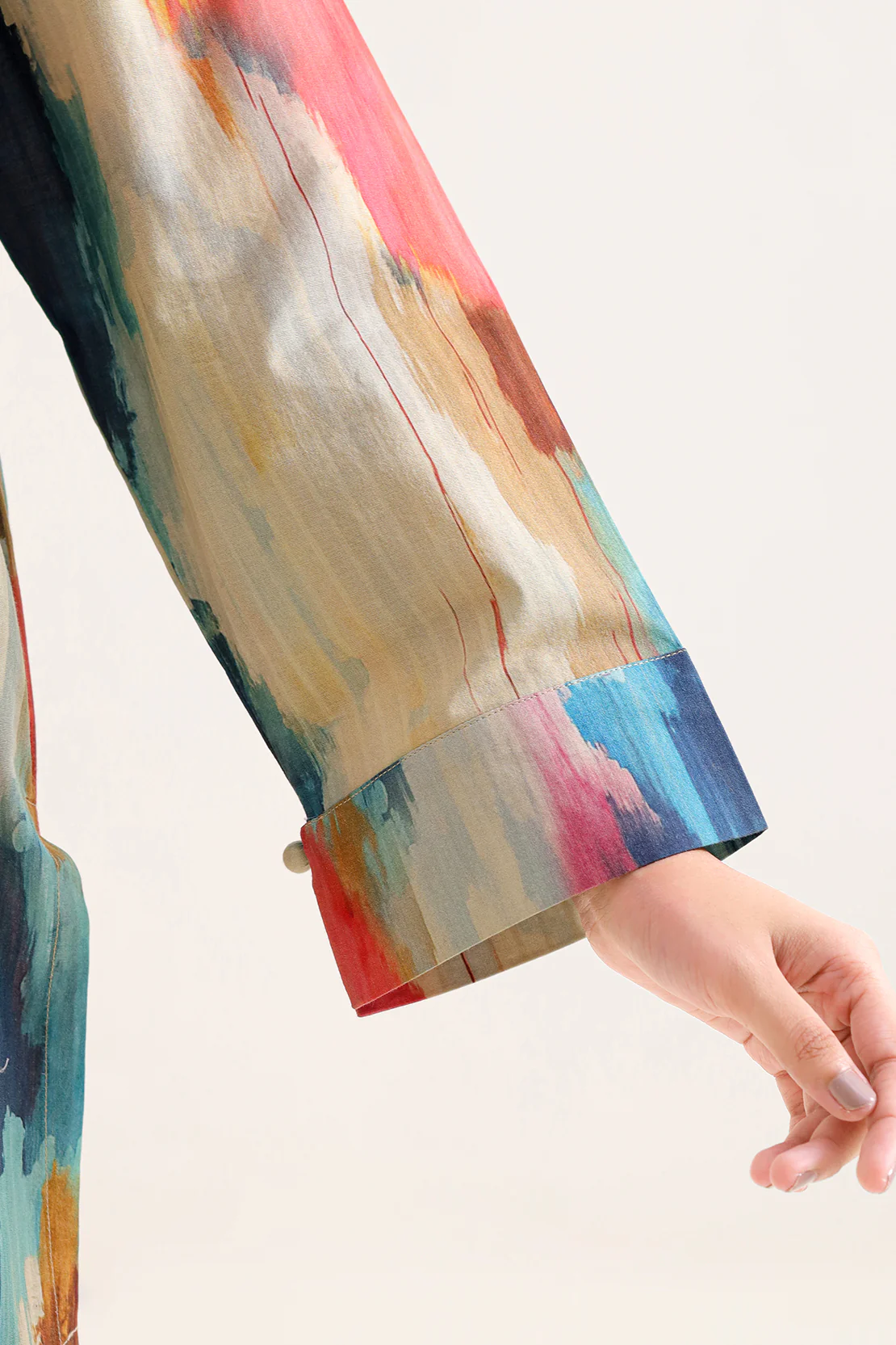 Printed Self Strip Lawn Stitched 2 Piece (Shirt/Trouser) - Image 5