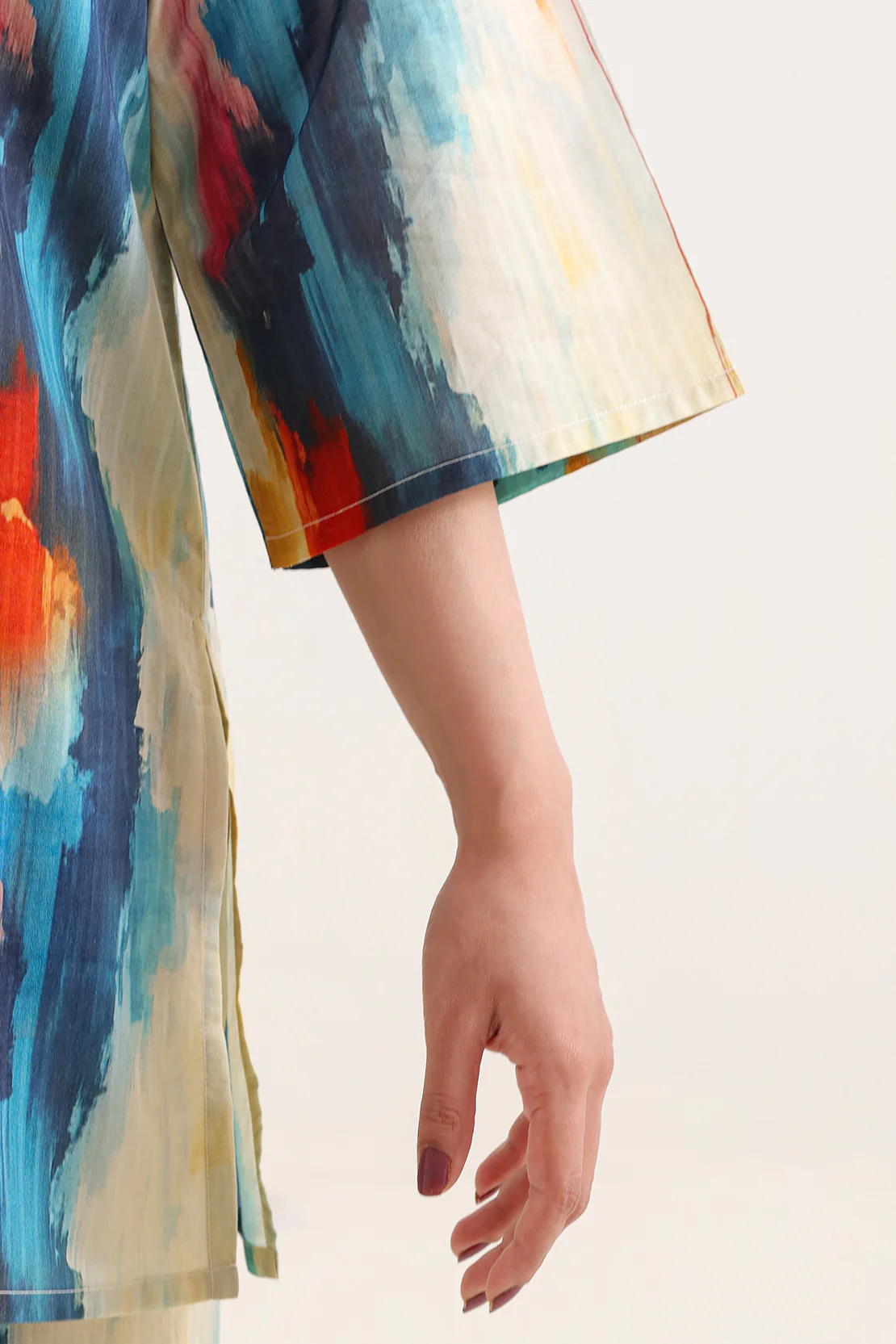 Printed Self Strip Lawn Stitched 2 Piece (Shirt/Trouser) - Image 4