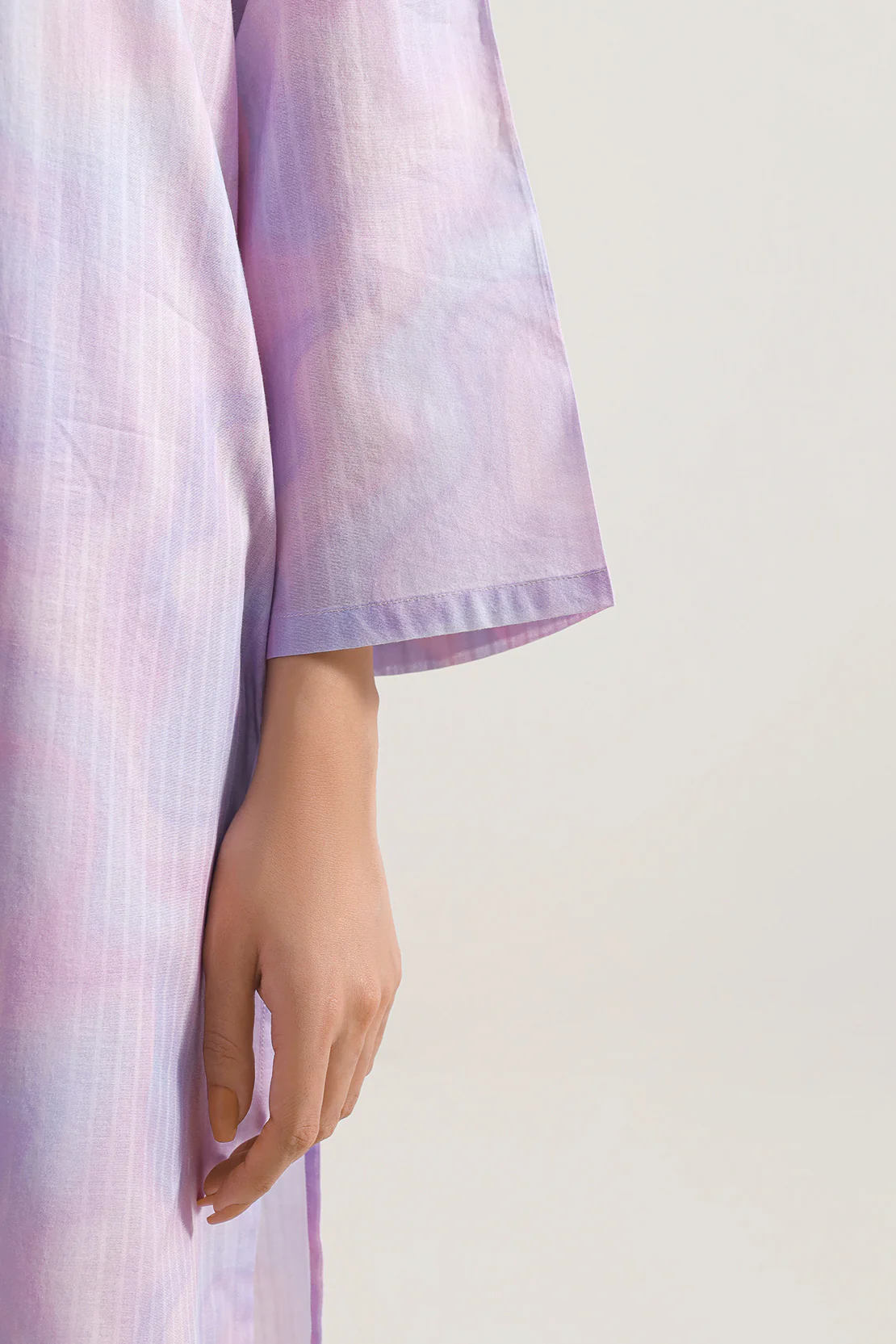 Printed Self Strip Lawn Stitched 2 Piece (Shirt/Trouser) - Image 5