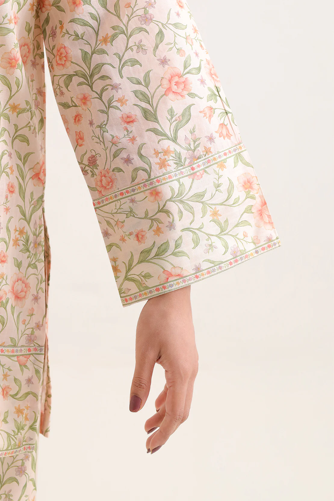 Printed Self Strip Lawn Stitched 2 Piece (Shirt/Trouser) - Image 5