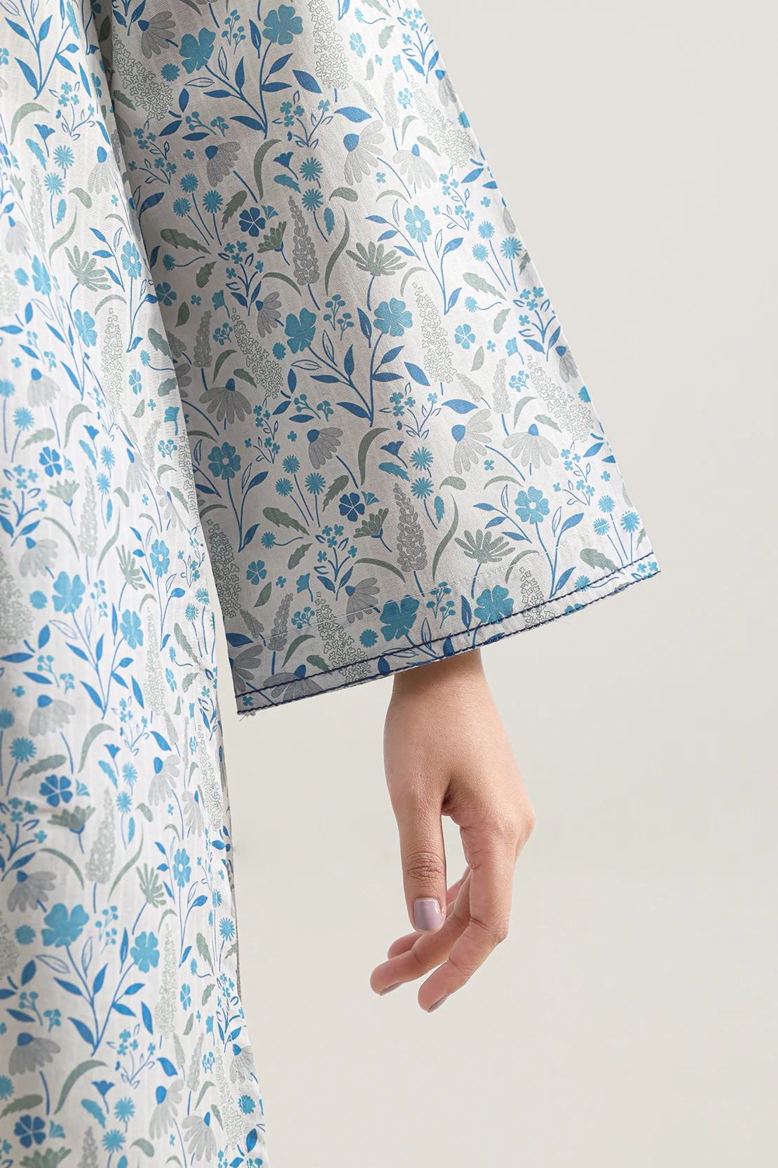 Printed Self Strip Lawn Stitched 2 Piece (Shirt/Trouser) - Image 4