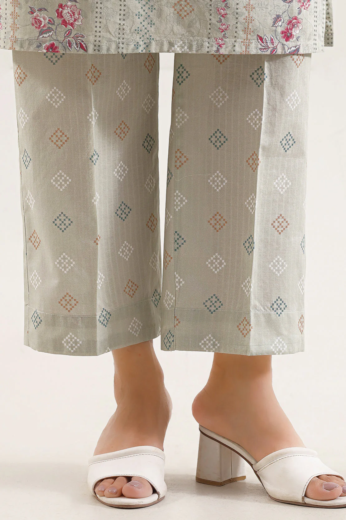 Printed Self Strip Lawn Stitched 2 Piece (Shirt/Trouser) - Image 5