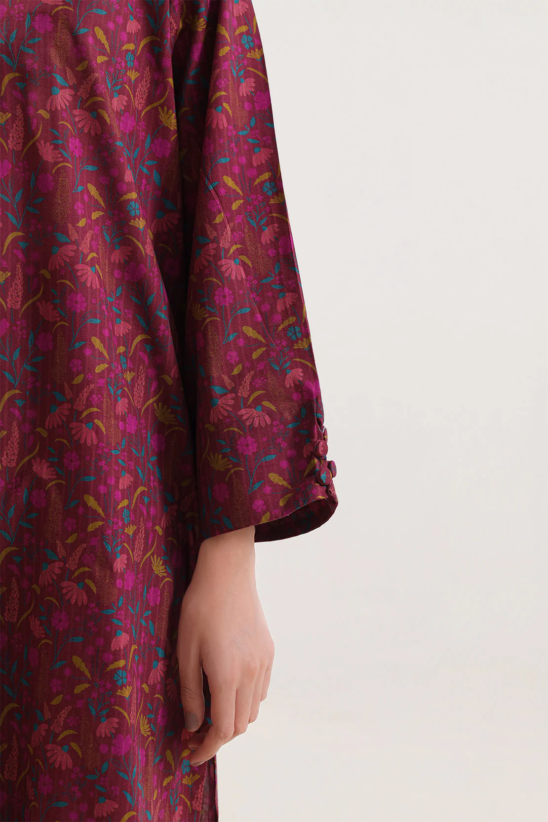 Printed Self Strip Lawn Stitched 2 Piece (Shirt/Trouser) - Image 4