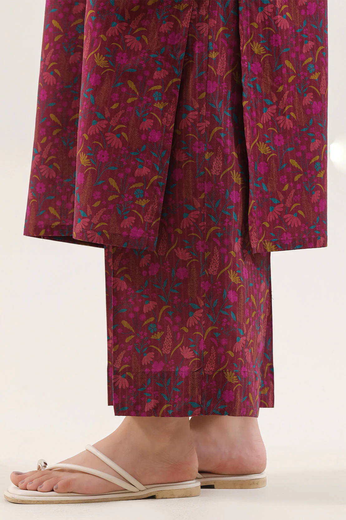 Printed Self Strip Lawn Stitched 2 Piece (Shirt/Trouser) - Image 6