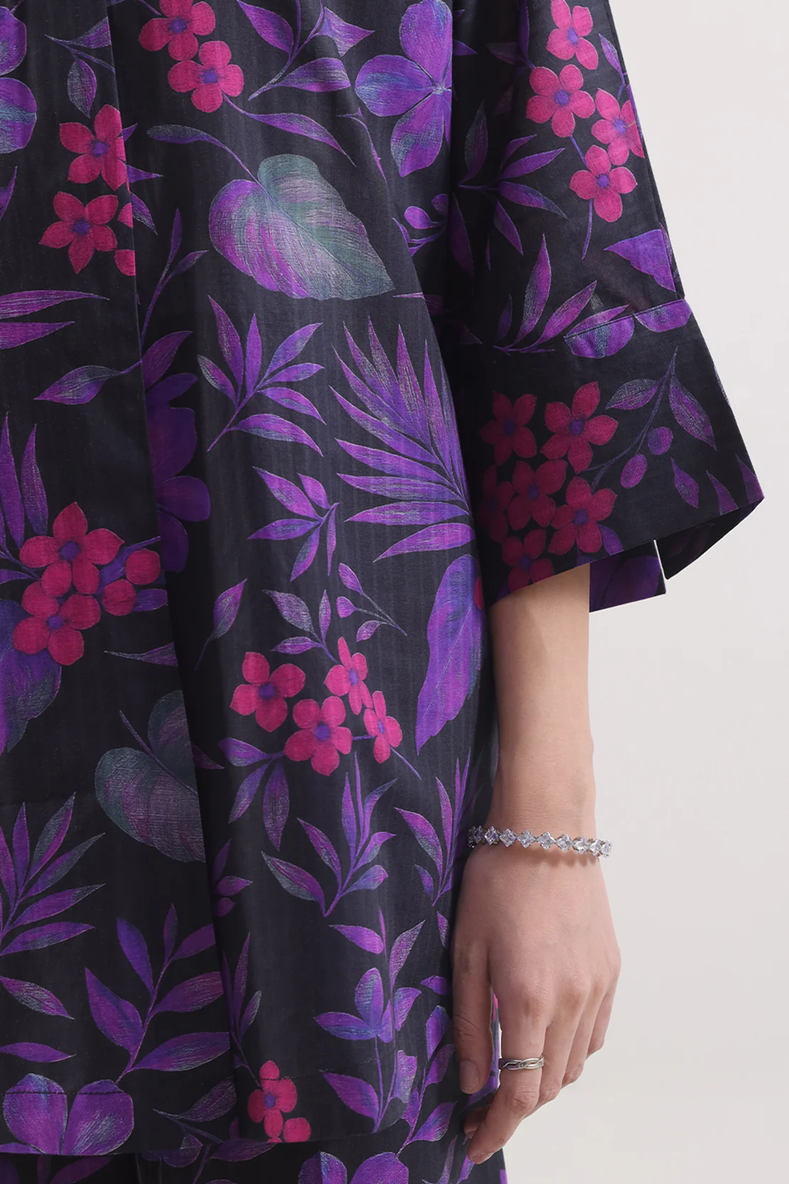 Printed Self Strip Lawn Stitched 2 Piece (Shirt/Trouser) - Image 4