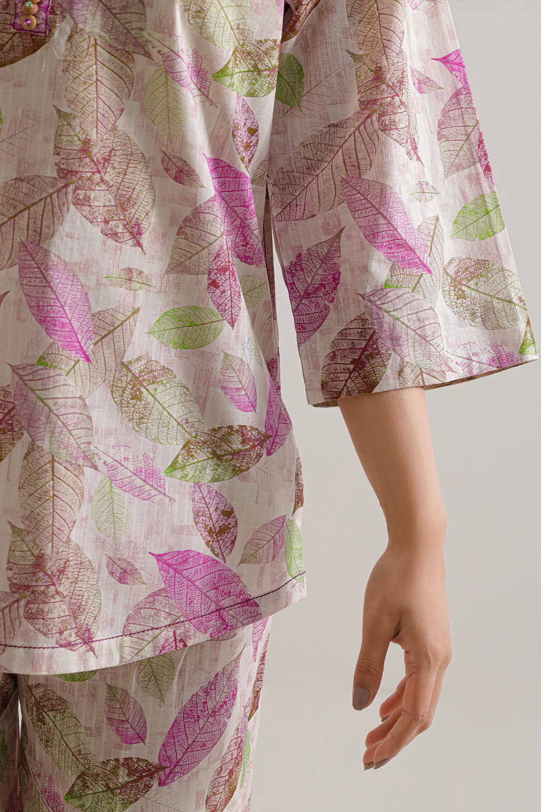 Printed Self Strip Lawn Stitched 2 Piece (Shirt/Trouser) - Image 4
